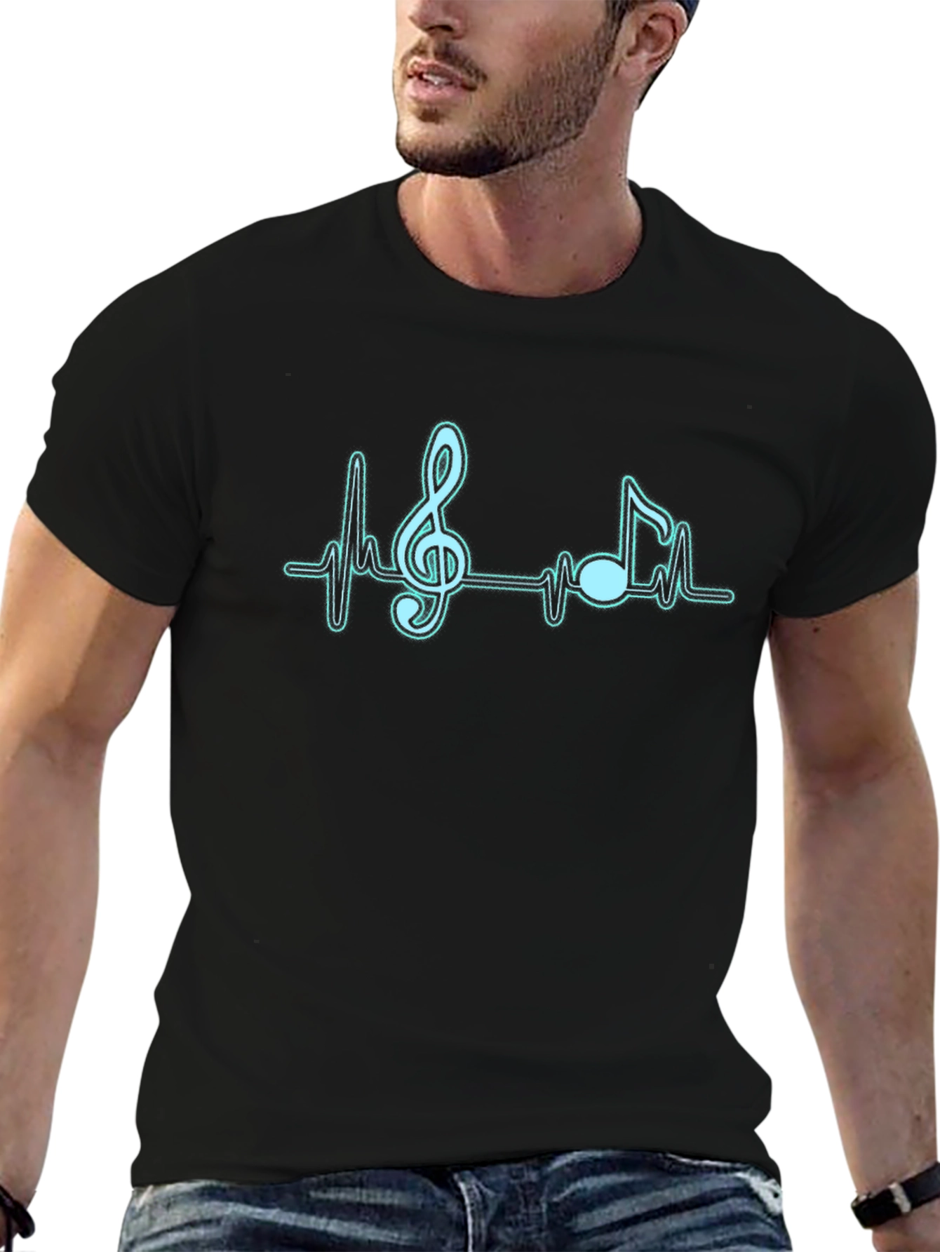 Music Lovers Beat T-Shirt - Black