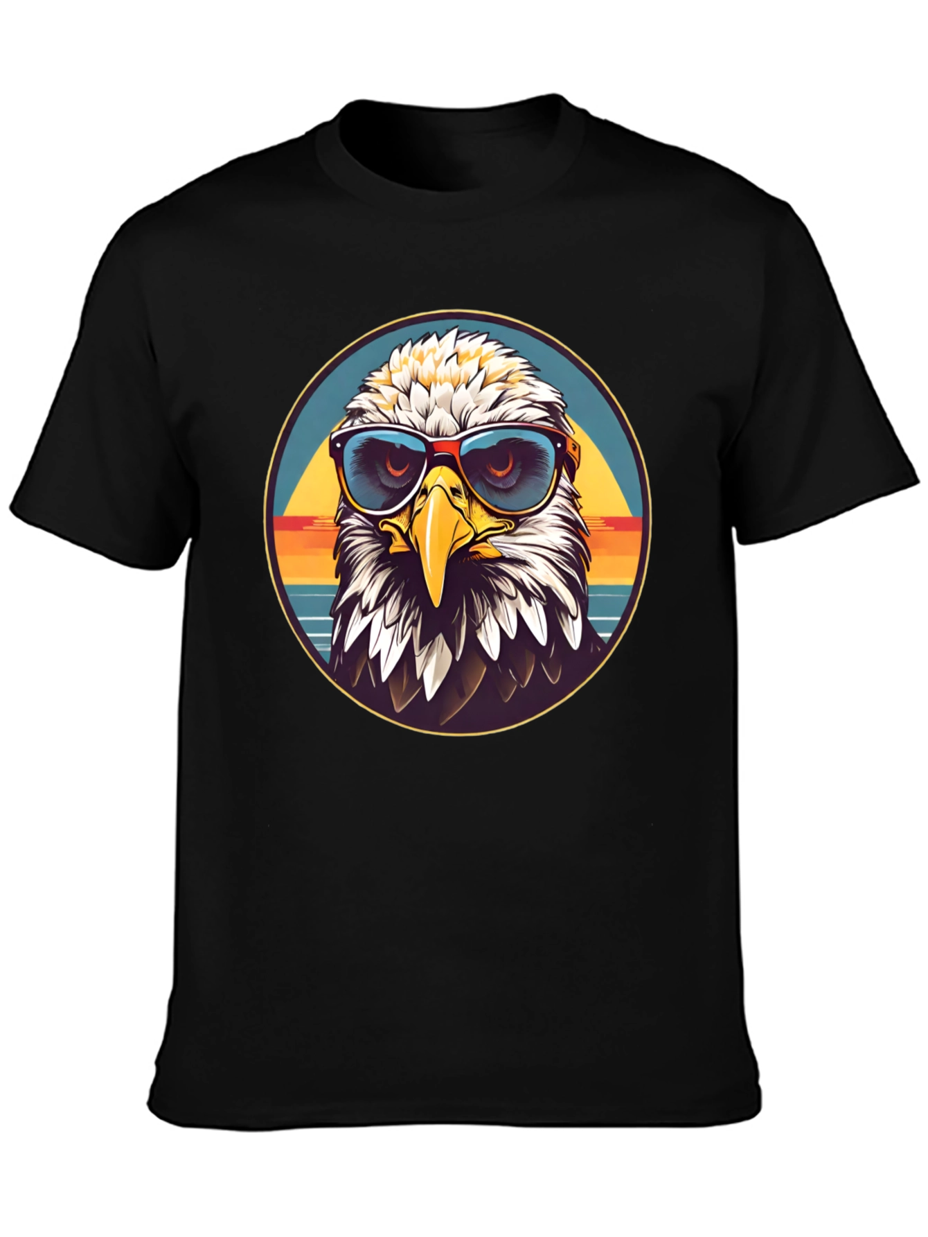 Eagle Graphic T-Shirt with Sunglasses