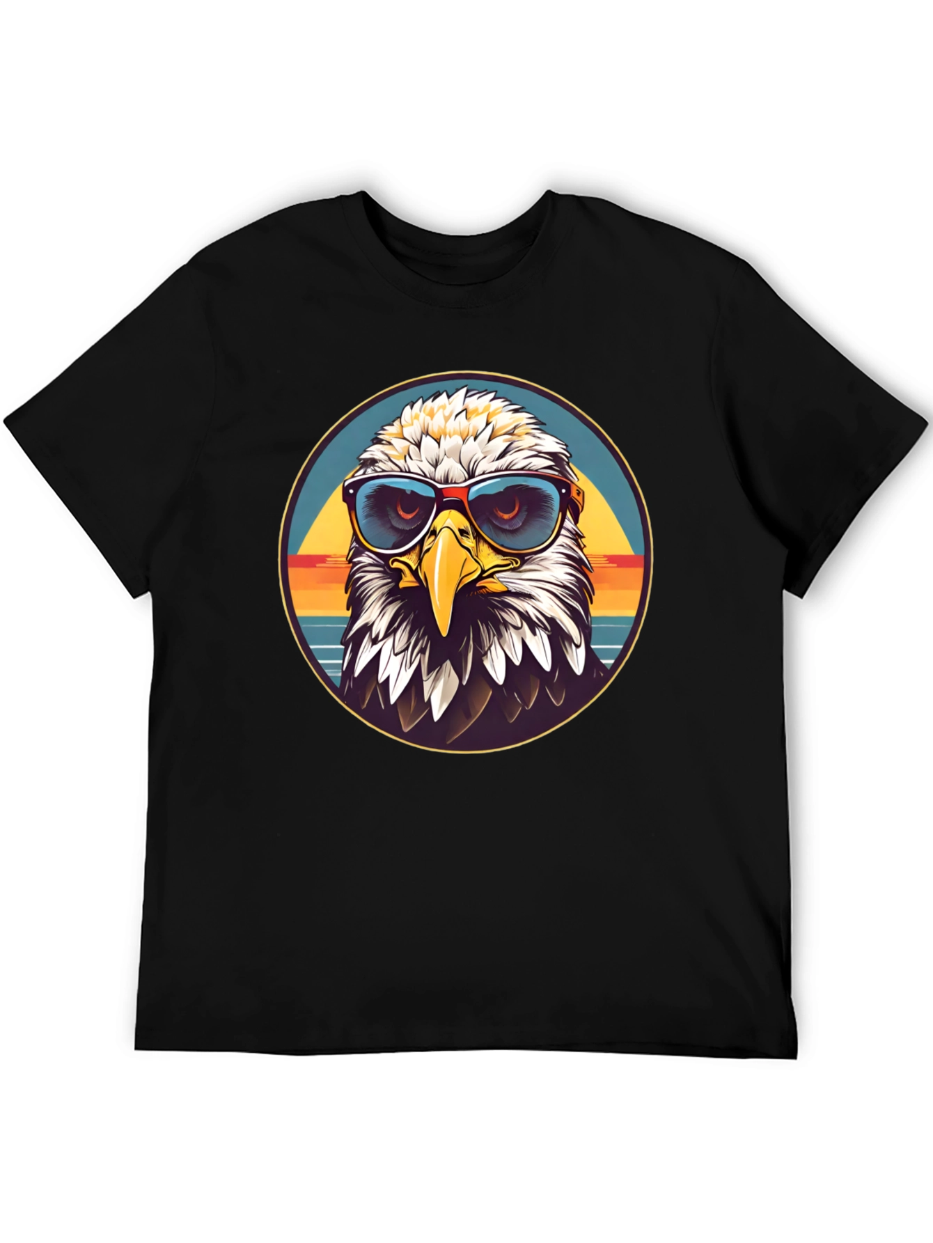 Eagle Graphic T-Shirt with Sunglasses