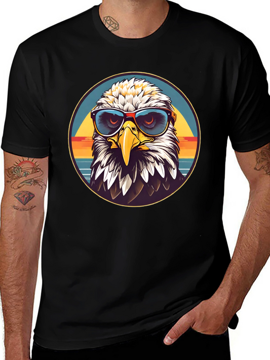 Eagle Graphic T-Shirt with Sunglasses