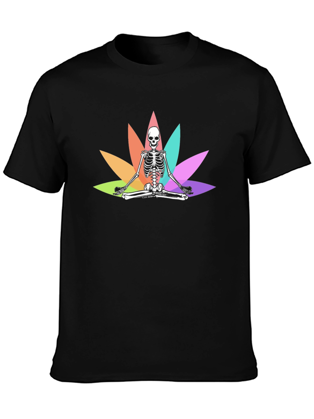 Meditating Skeleton Graphic Tee