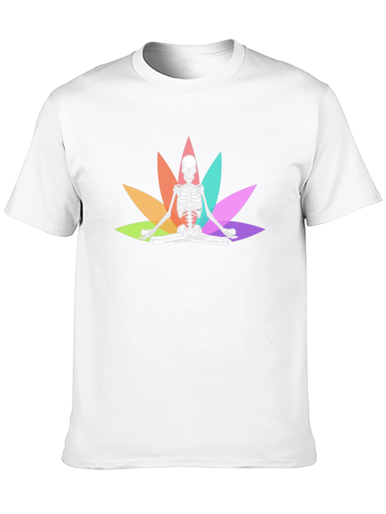 Meditating Skeleton Graphic Tee
