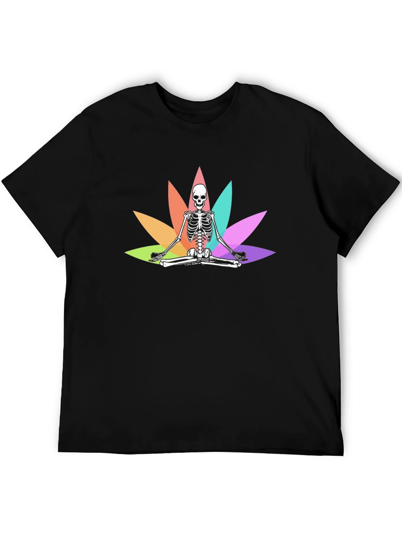 Meditating Skeleton Graphic Tee