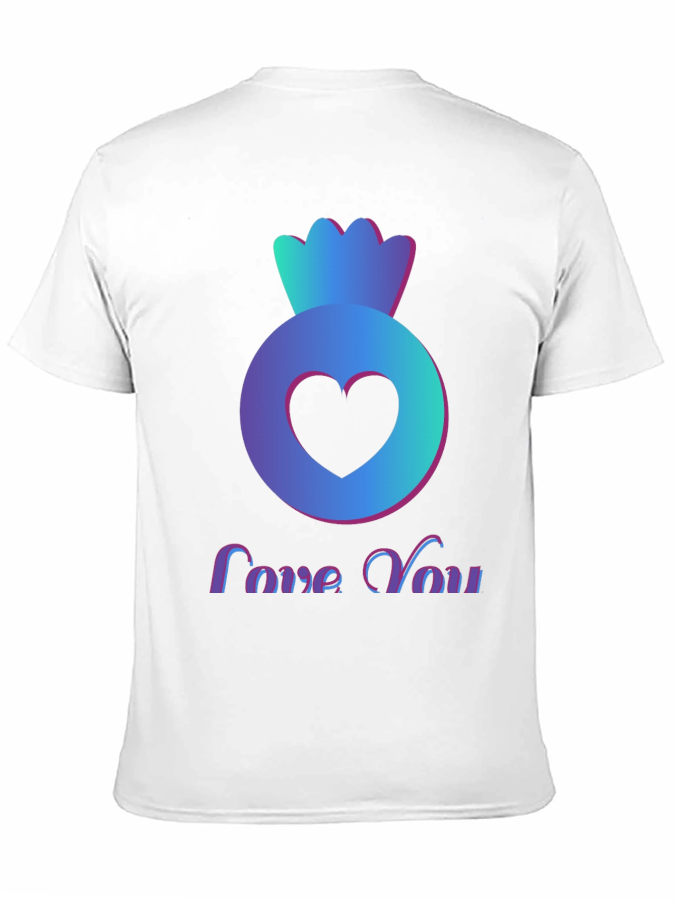 Love You Heart Candy Black T-Shirt
