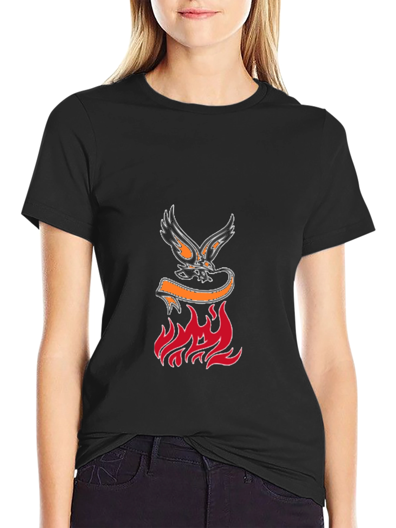 Eagle & Flames Graphic Tee