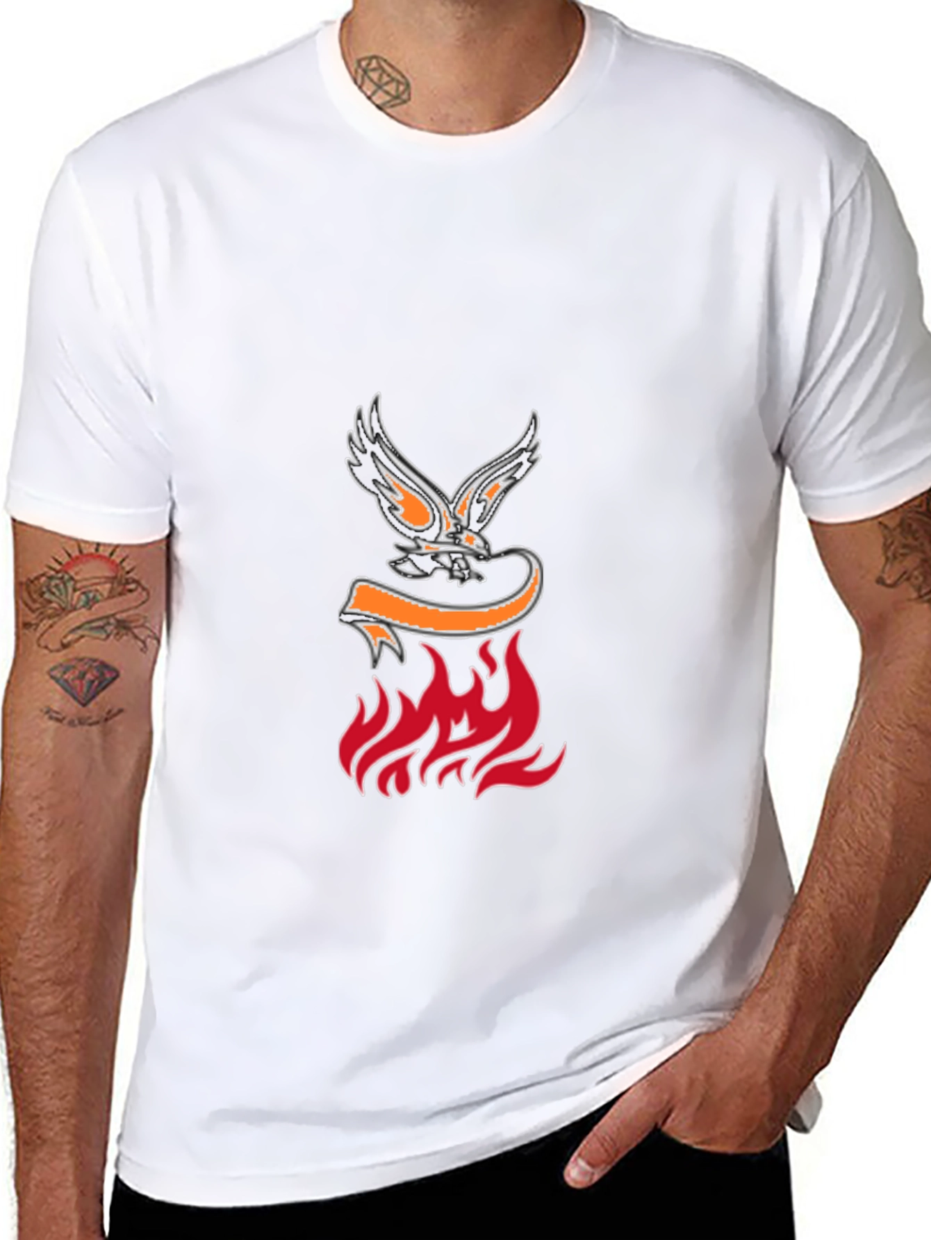 Eagle & Flames Graphic Tee