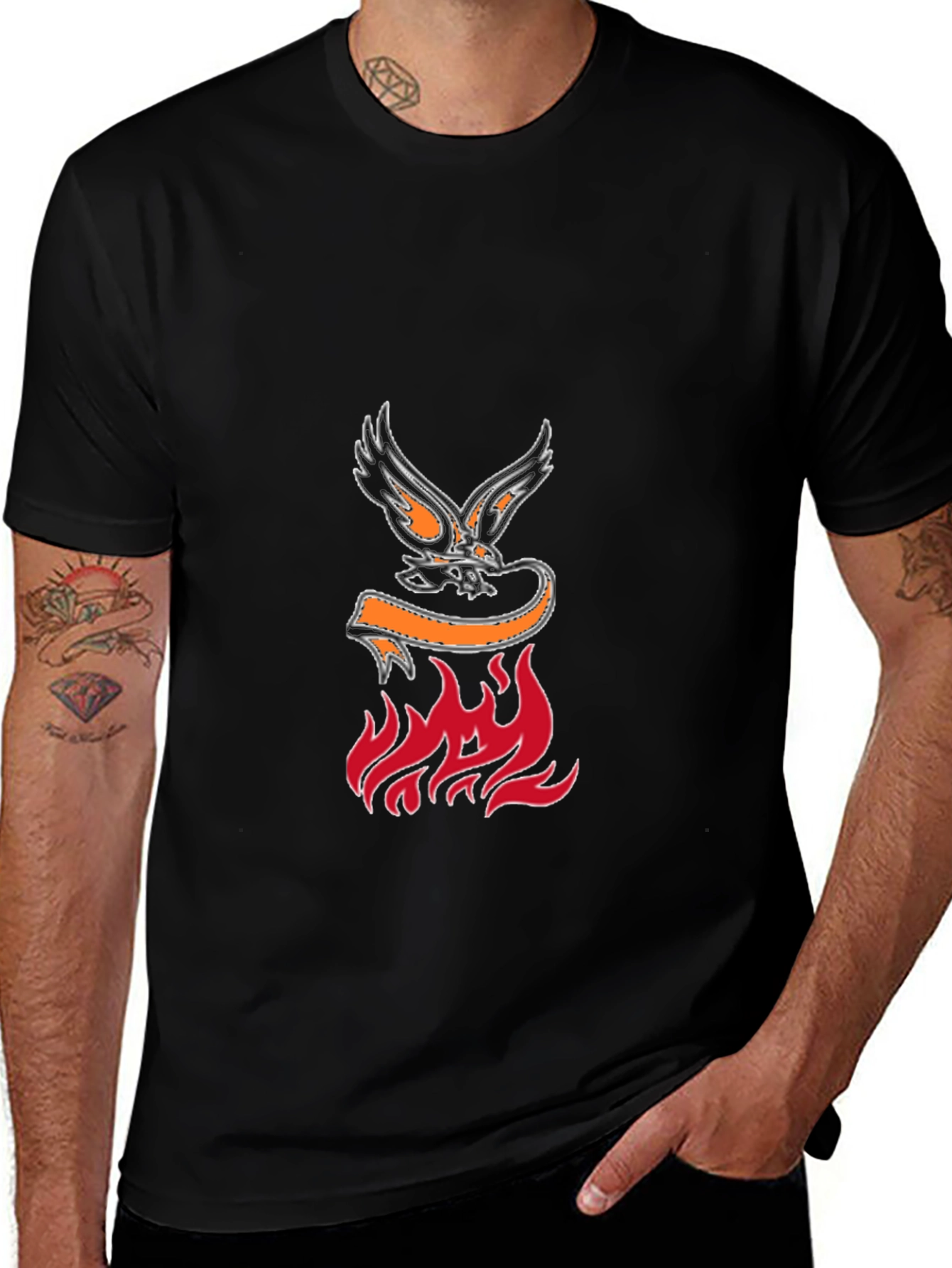 Eagle & Flames Graphic Tee