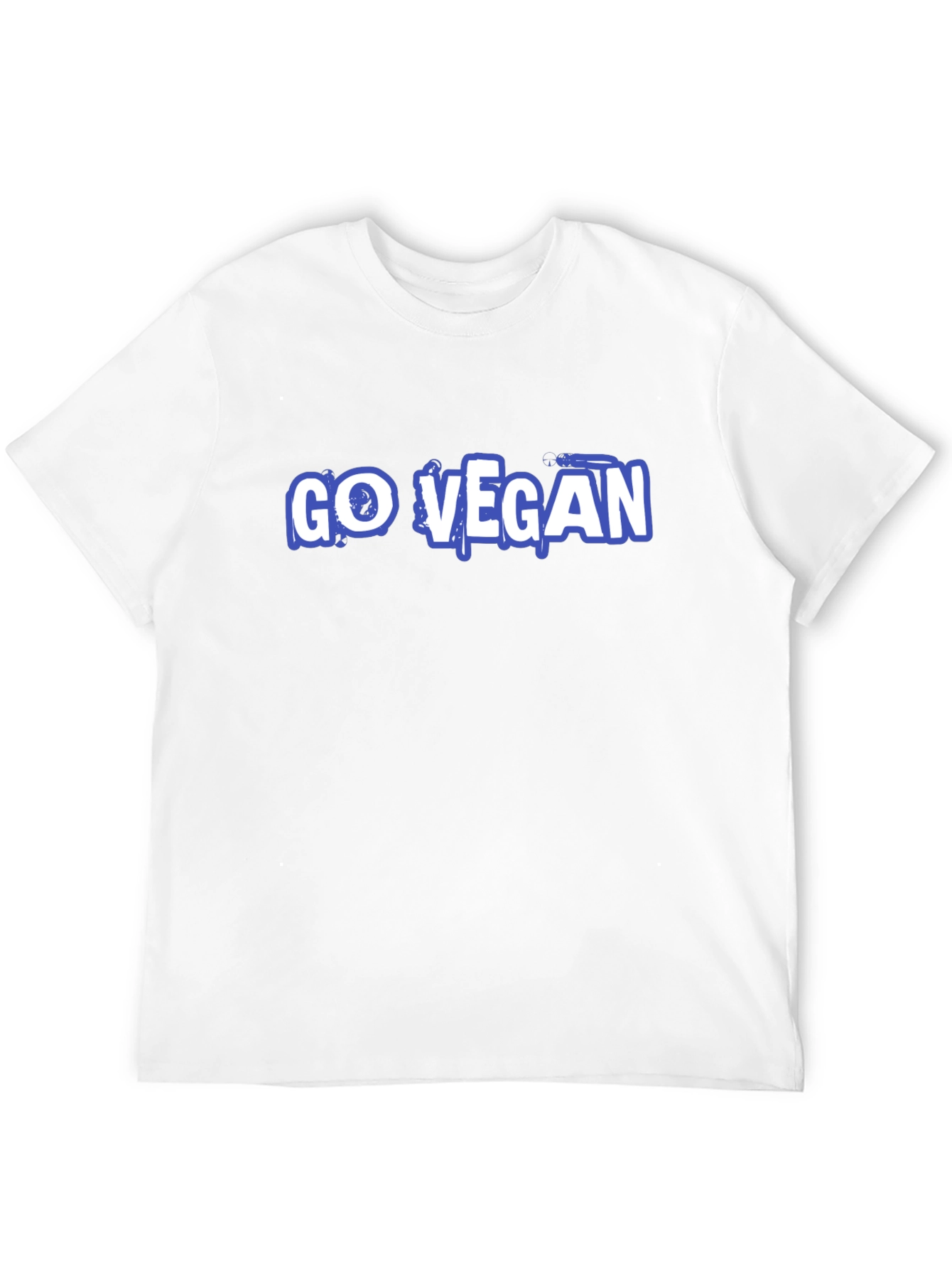 Go Vegan Graphic Tee - Black Cotton T-Shirt