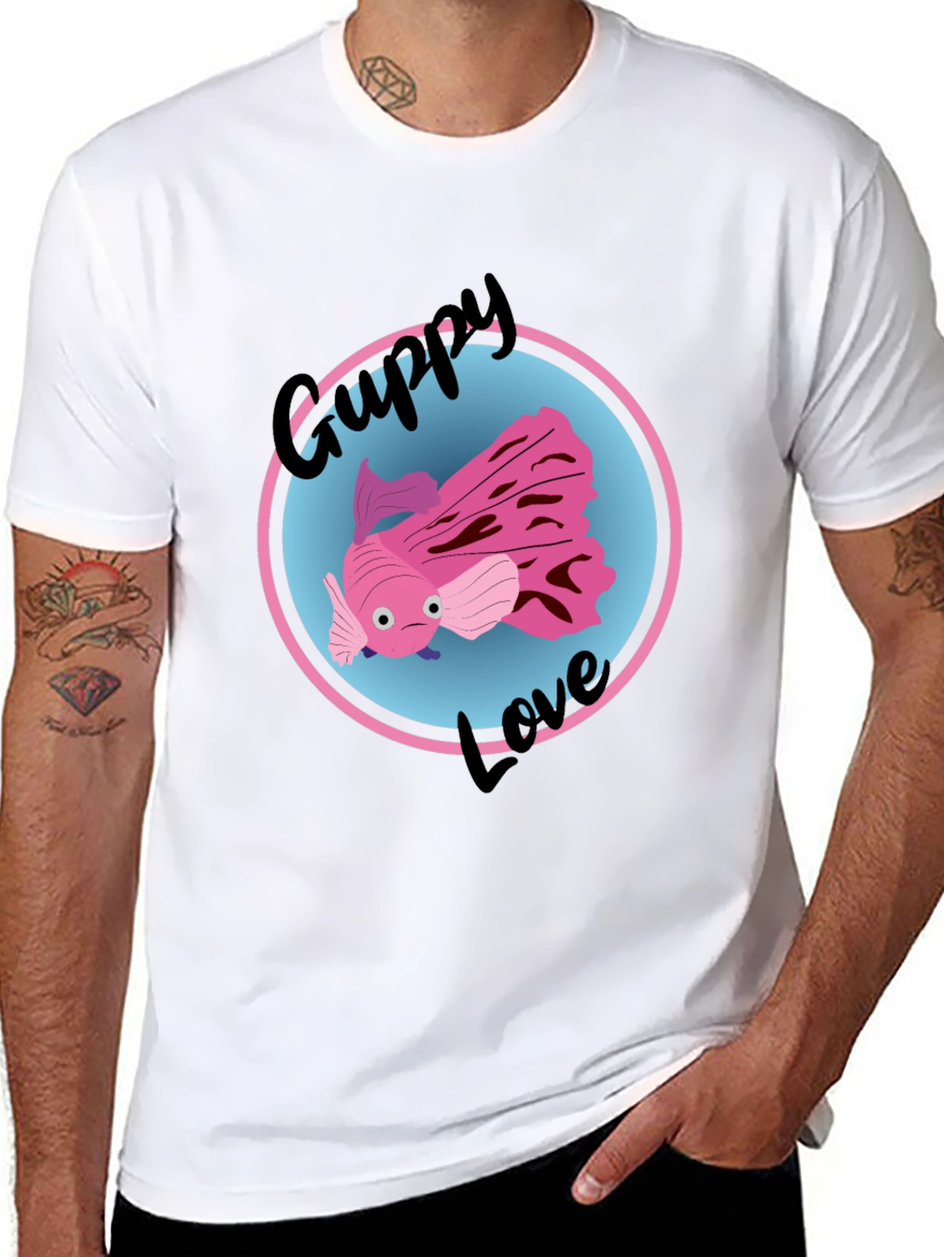Guppy Love T-Shirt - Cute Fish Design