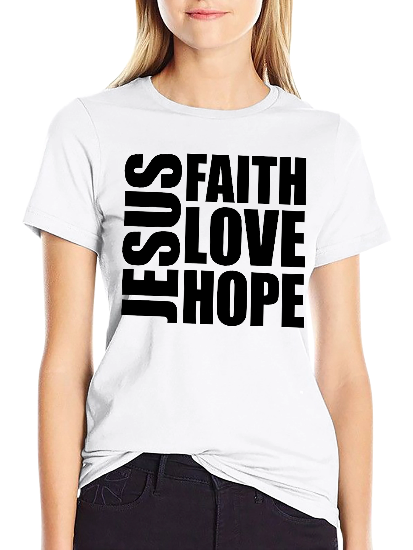 Faith Love Hope T-Shirt - Christian Inspired Design