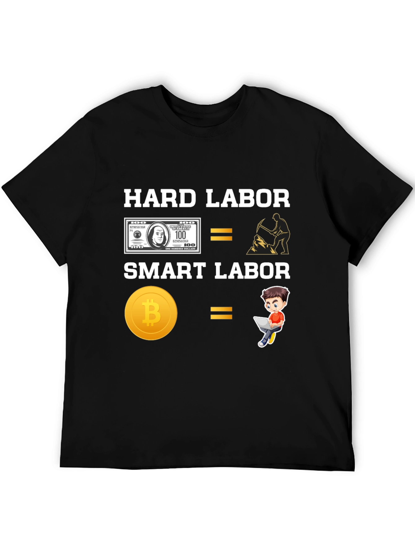 Hard Labor vs Smart Labor Crypto Tee