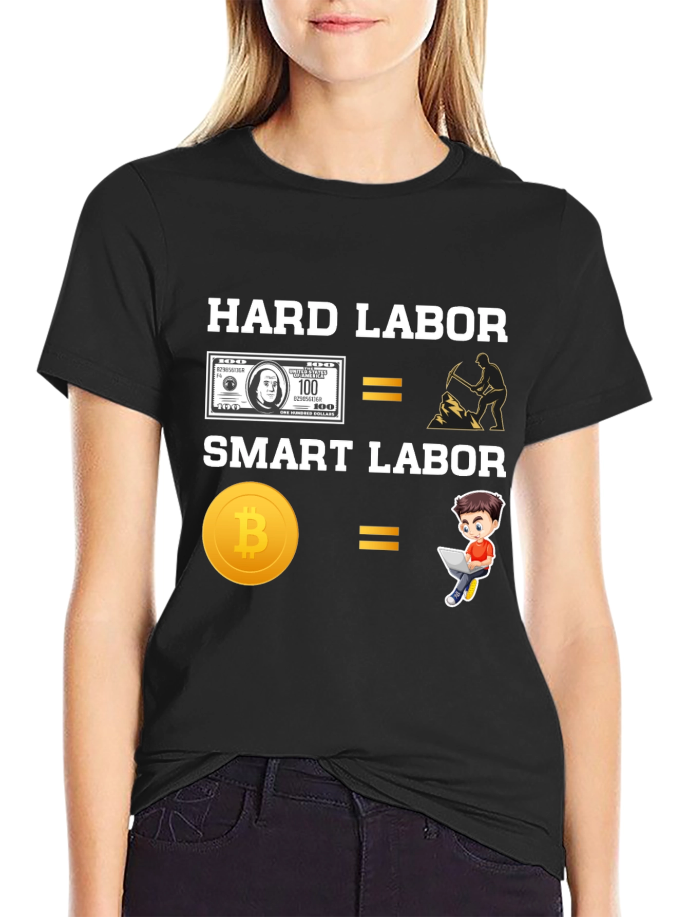Hard Labor vs Smart Labor Crypto Tee