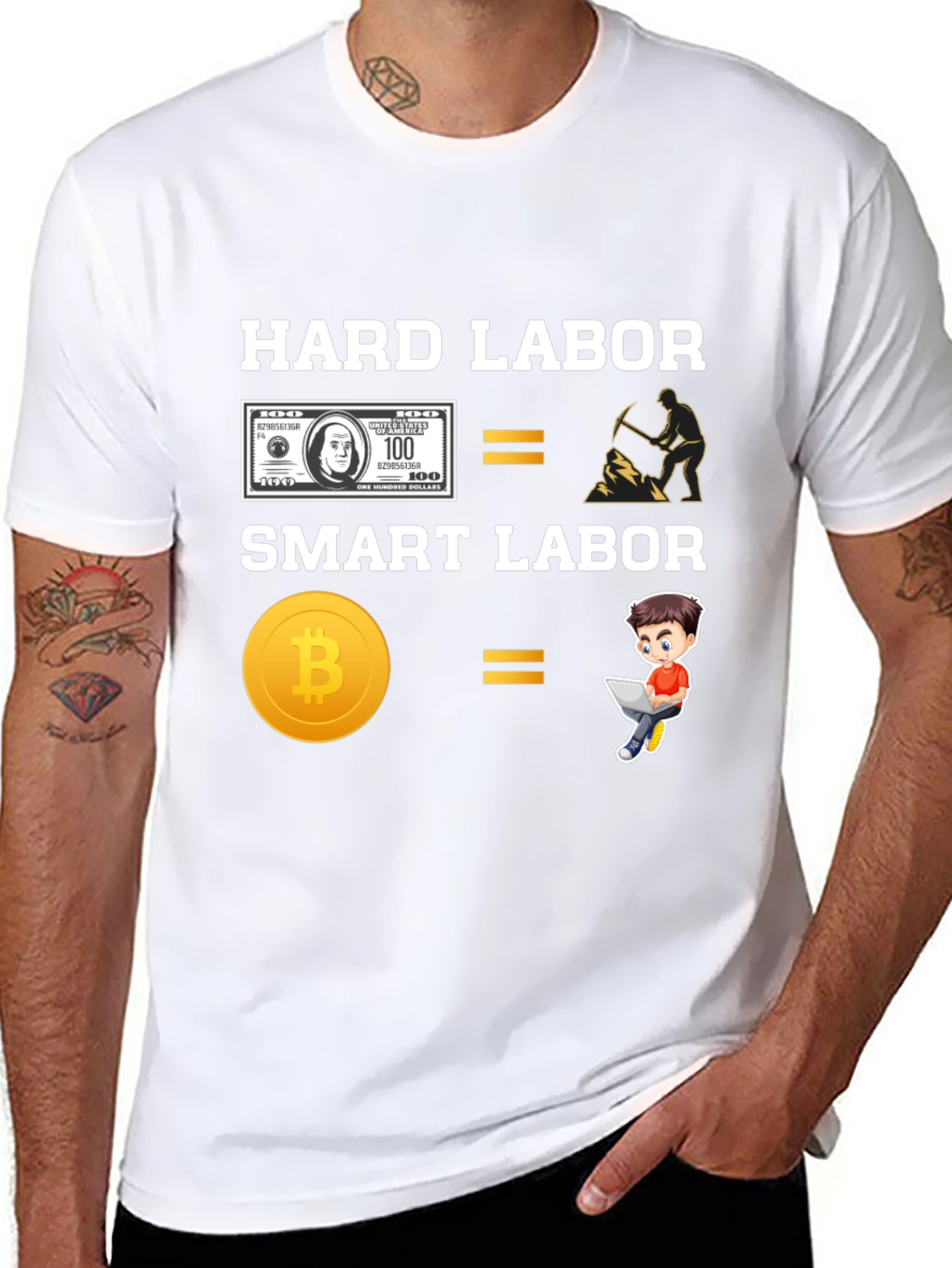 Hard Labor vs Smart Labor Crypto Tee