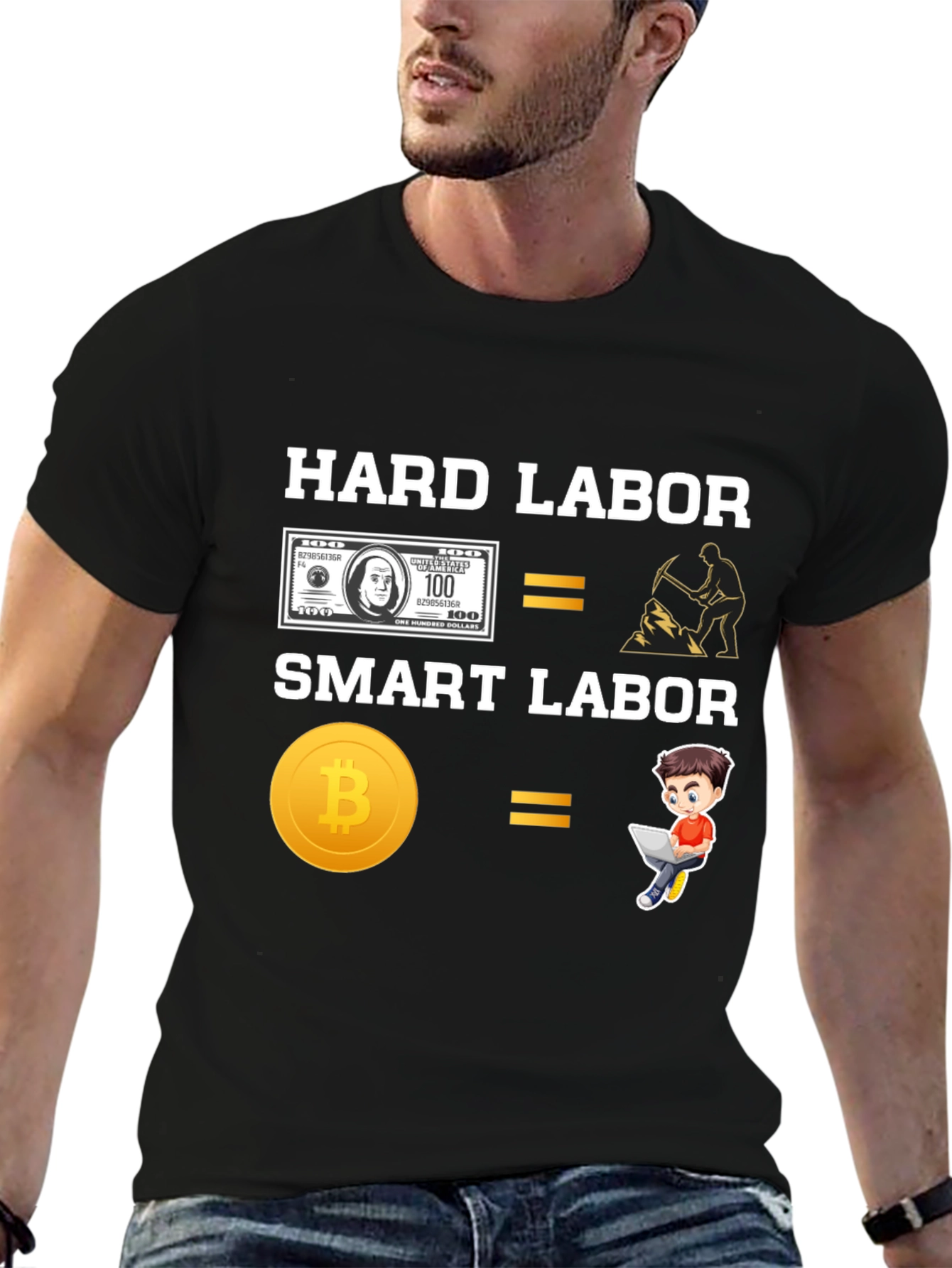 Hard Labor vs Smart Labor Crypto Tee