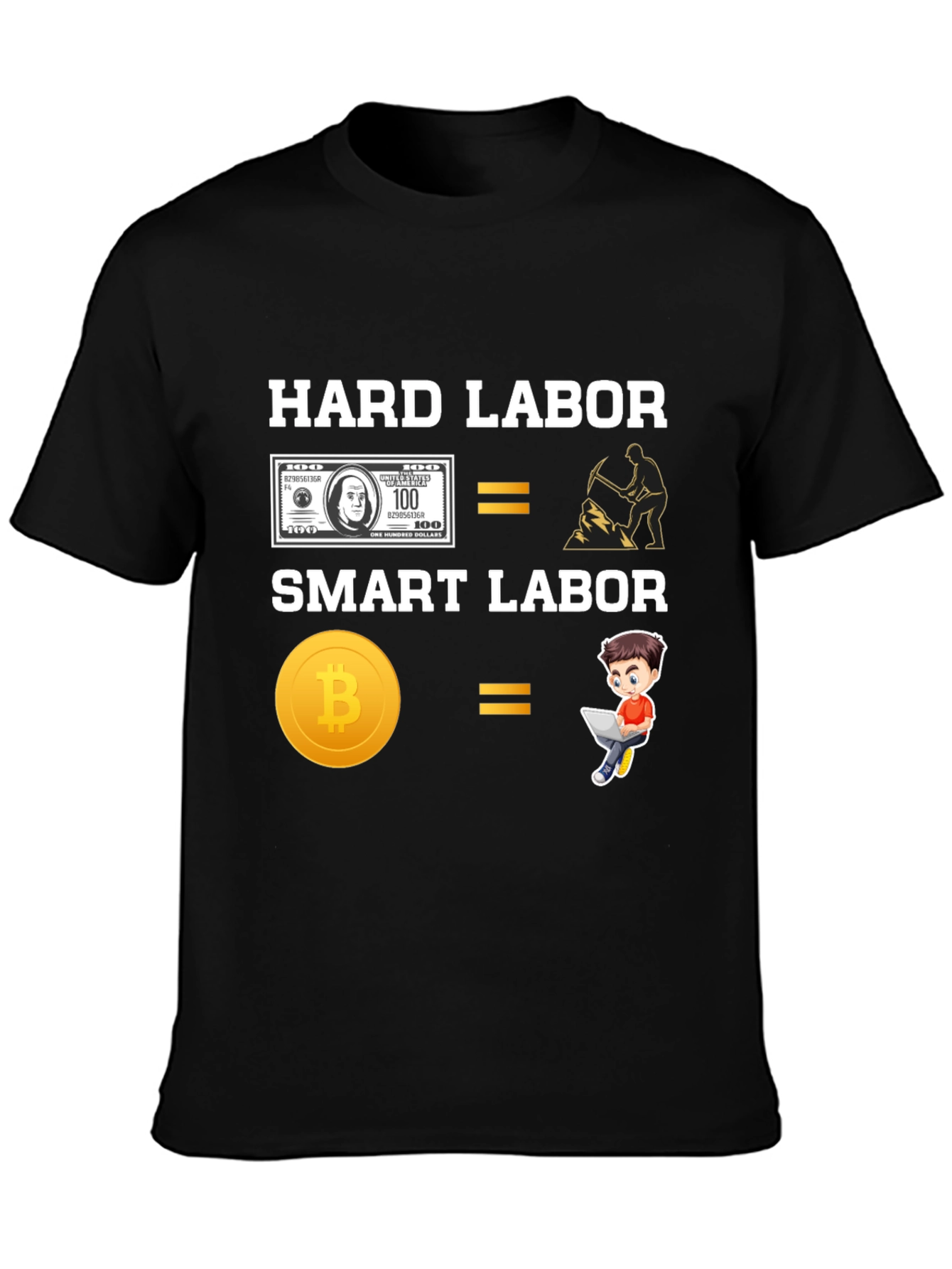Hard Labor vs Smart Labor Crypto Tee