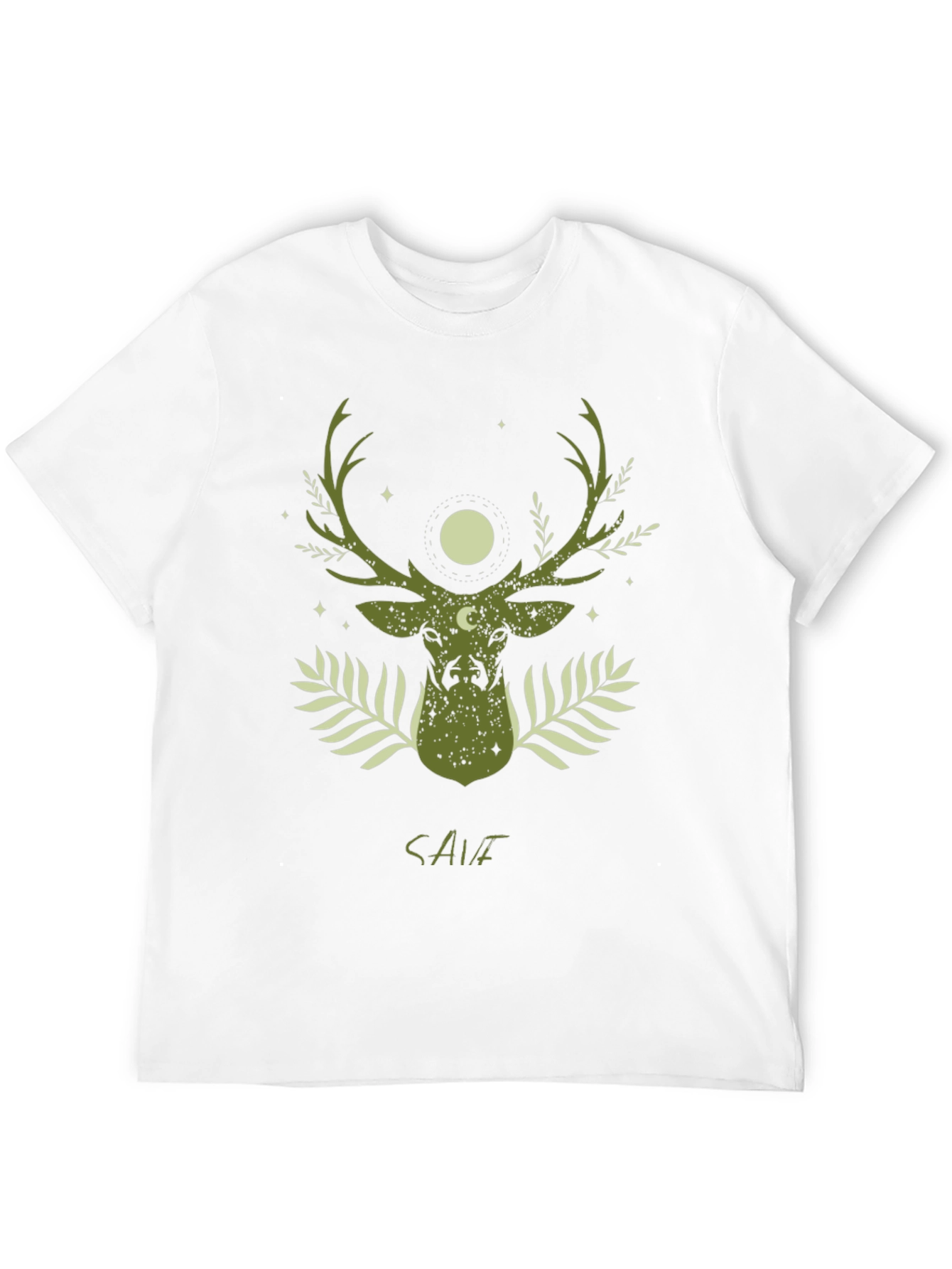 Nature Deer Graphic Tee - Save the Planet T-Shirt