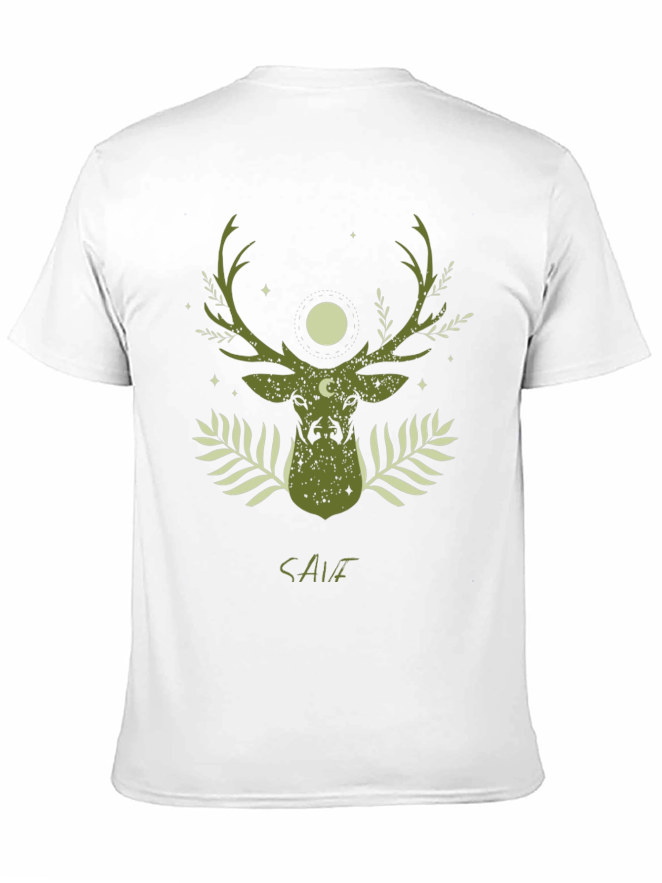 Nature Deer Graphic Tee - Save the Planet T-Shirt