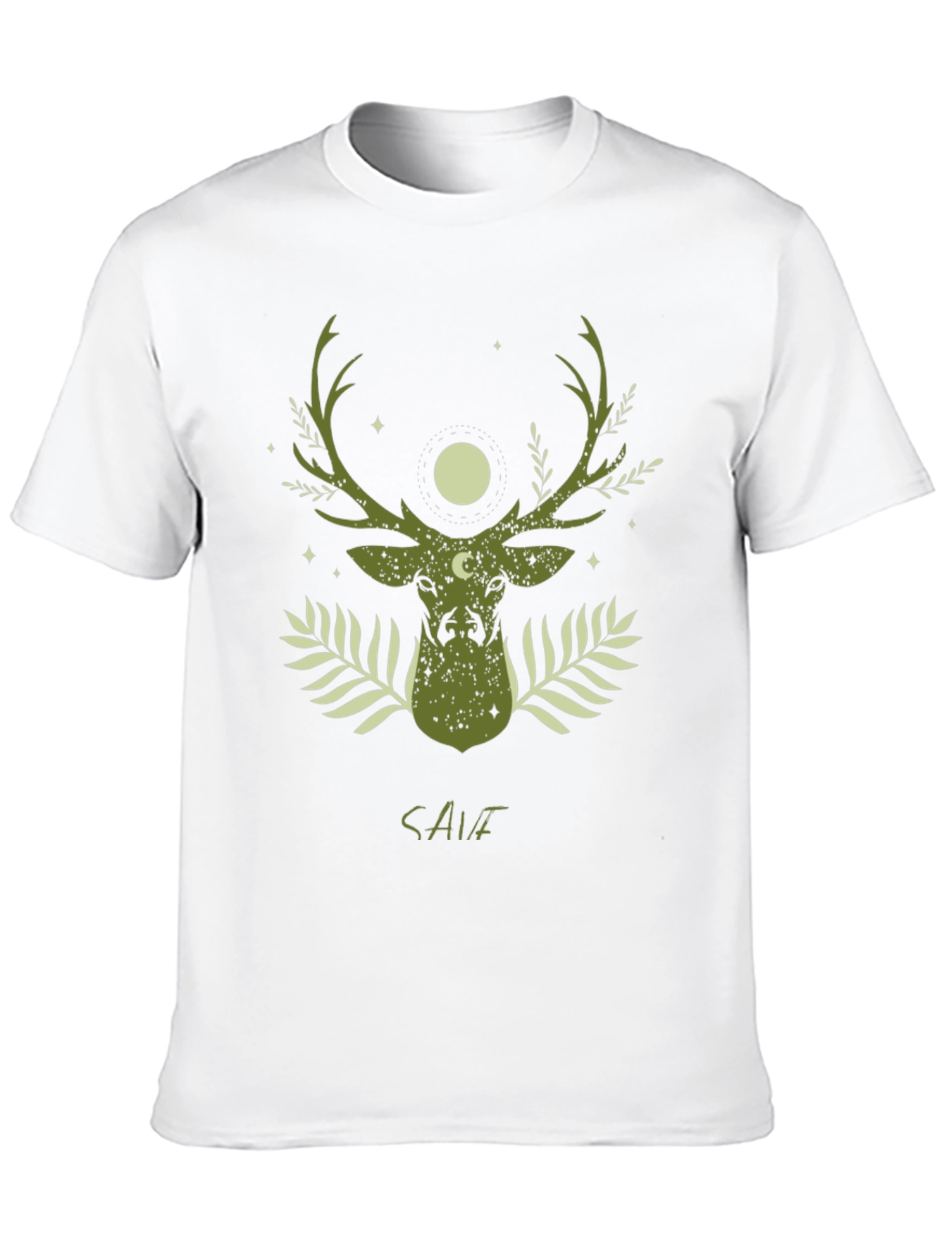 Nature Deer Graphic Tee - Save the Planet T-Shirt