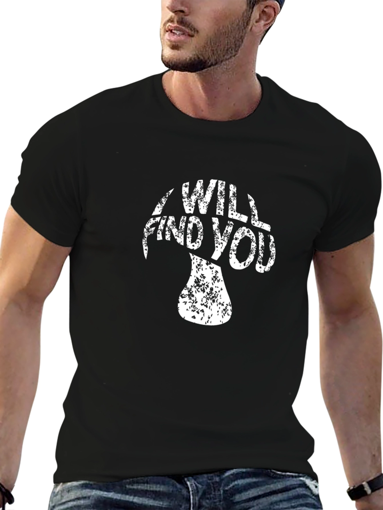Mushroom Graphic Tee - I Will Find You T-Shirt