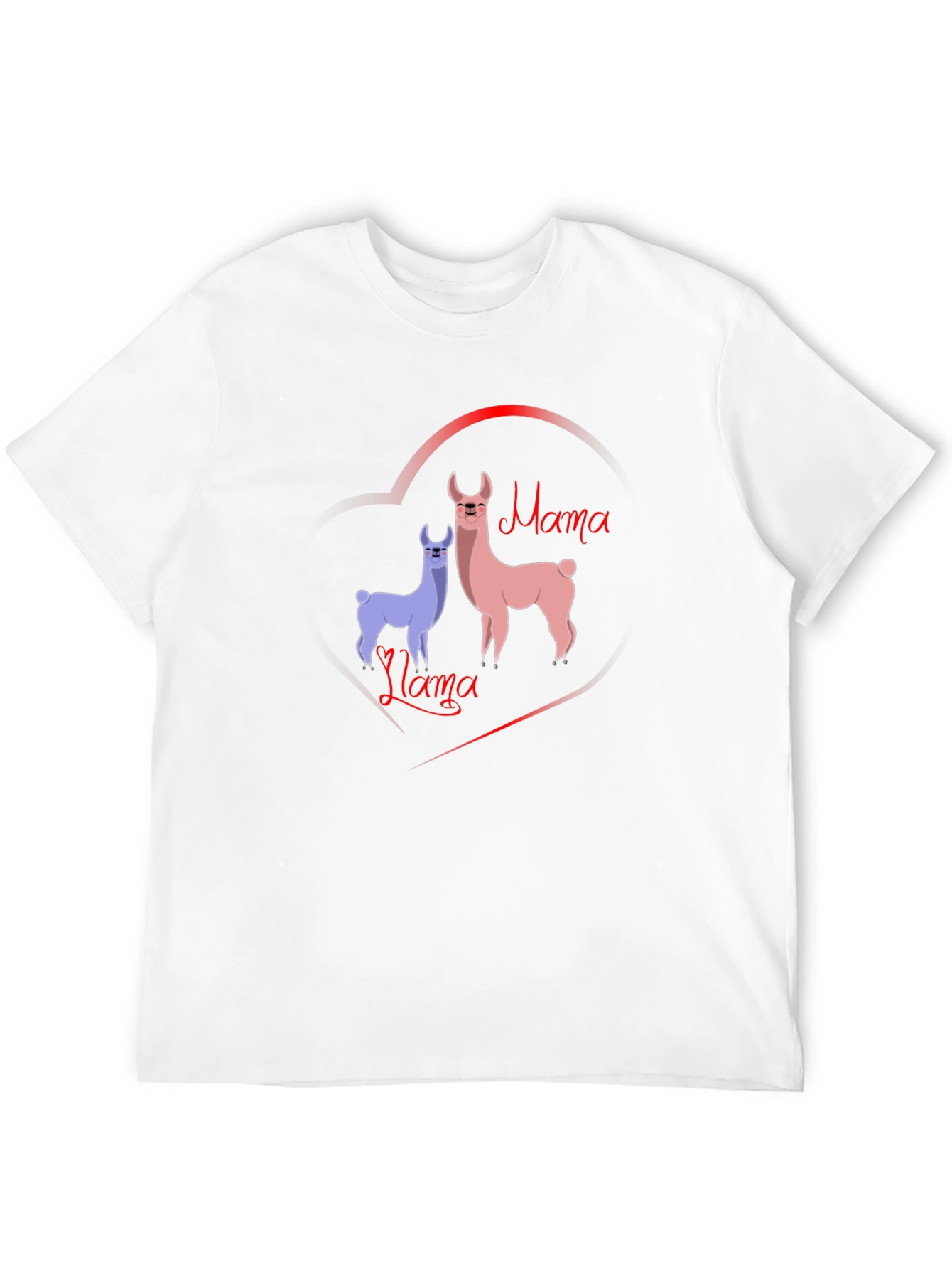 Mama Llama T-Shirt - Cute Cartoon Graphic Tee