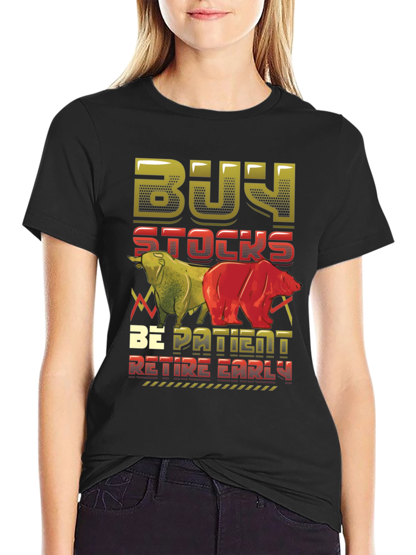 Buy Stocks Be Patient Retire Early T-Shirt