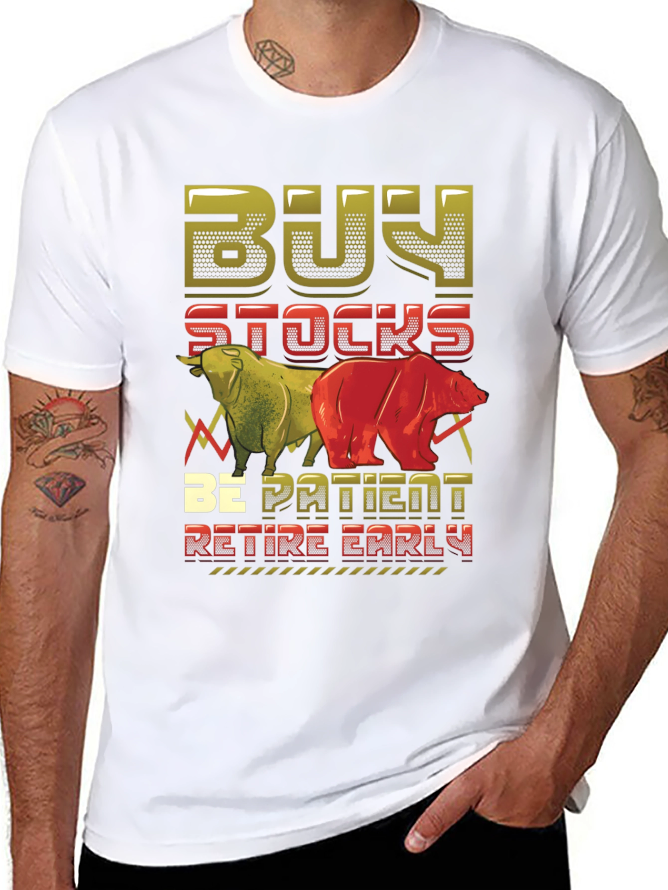 Buy Stocks Be Patient Retire Early T-Shirt