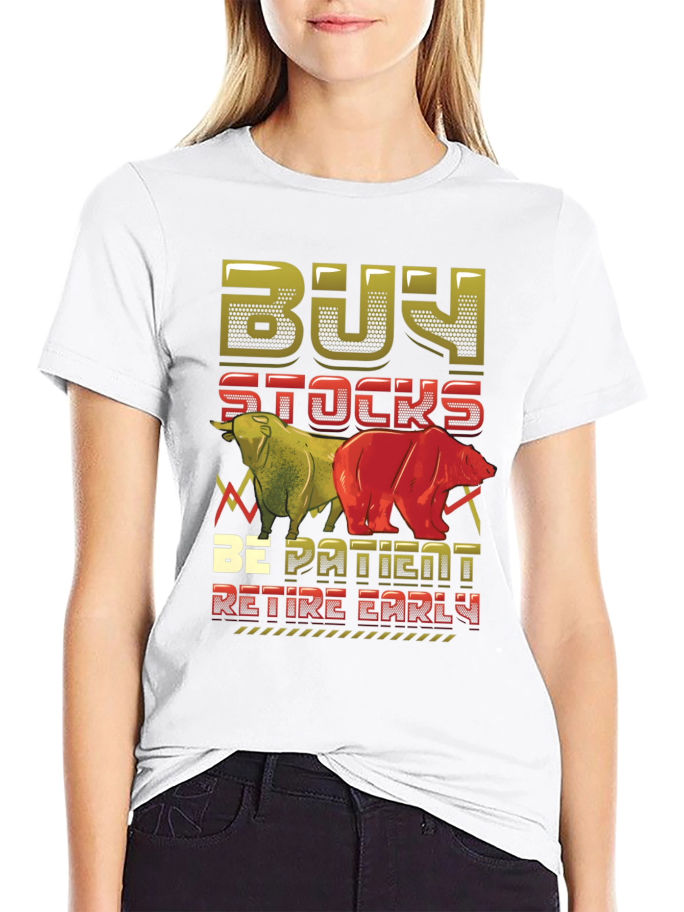 Buy Stocks Be Patient Retire Early T-Shirt