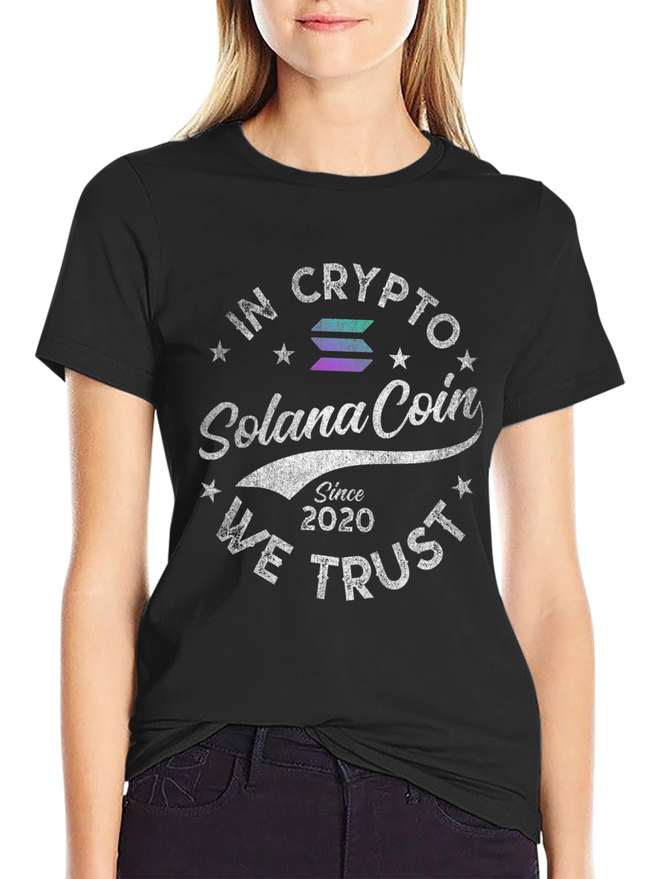 Solana Coin Crypto T-Shirt - In Crypto We Trust