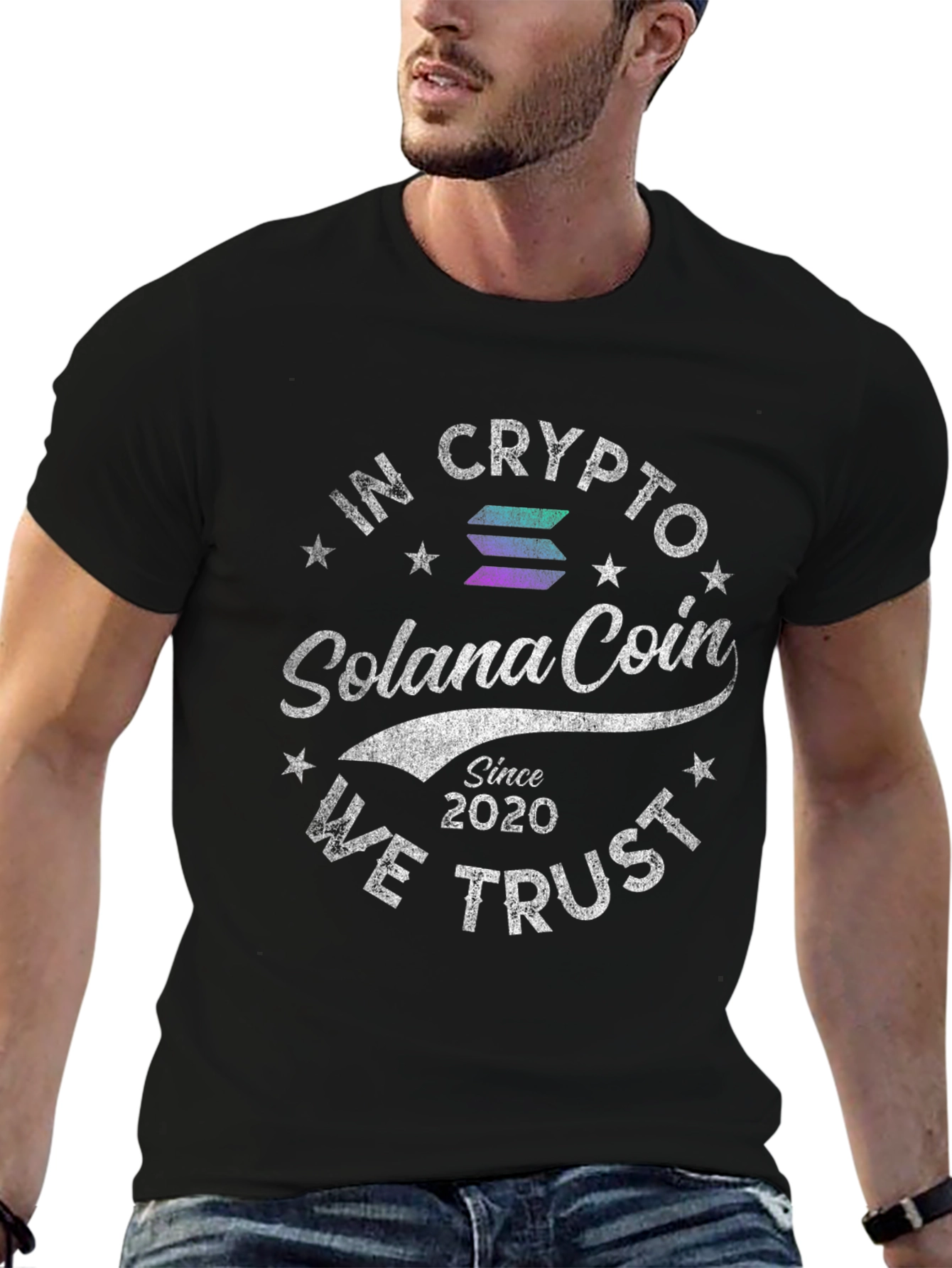 Solana Coin Crypto T-Shirt - In Crypto We Trust