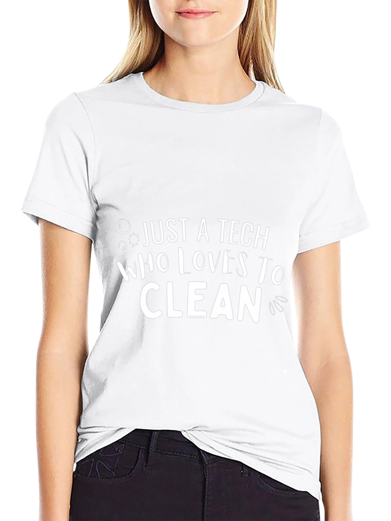 Just A Tech Who Loves To Clean T-Shirt
