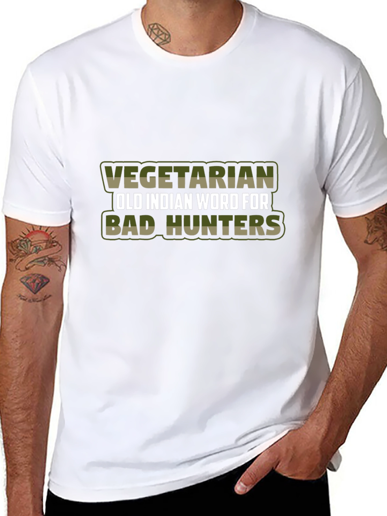 Vegetarian Bad Hunter Graphic Tee