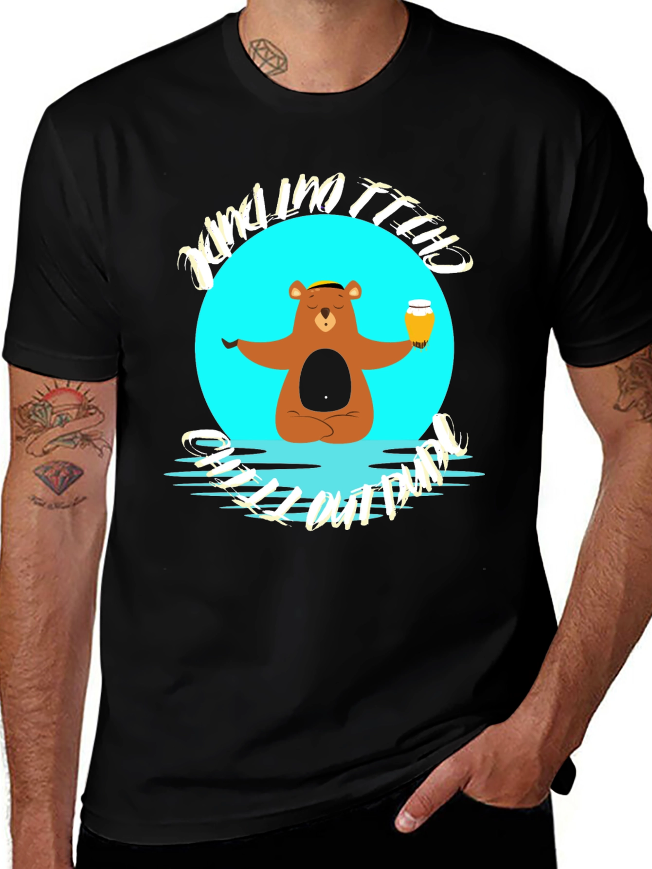 Chill Out Bear Graphic Tee