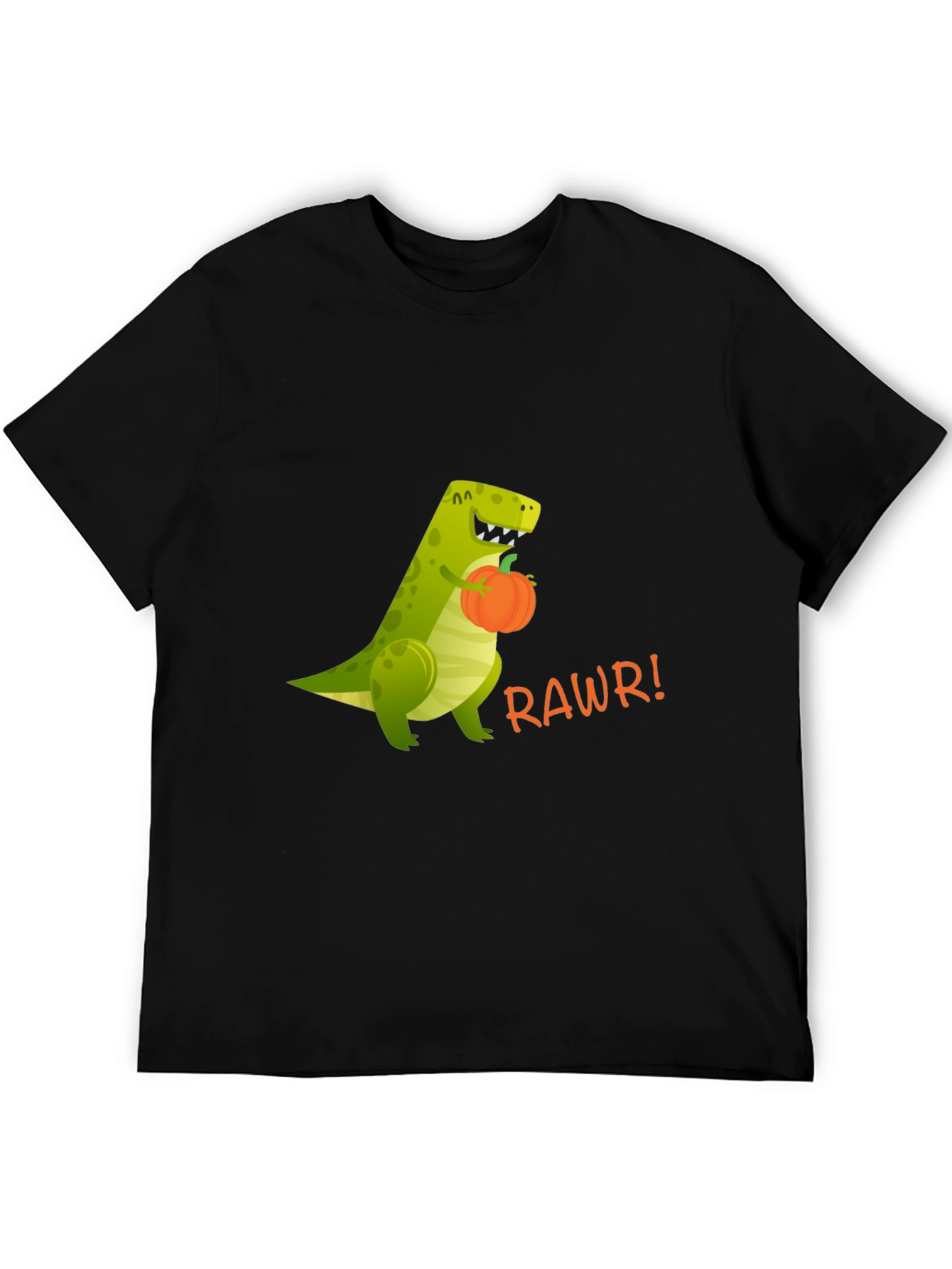 Dino RAWRS for Pumpkins - Funny Graphic T-Shirt