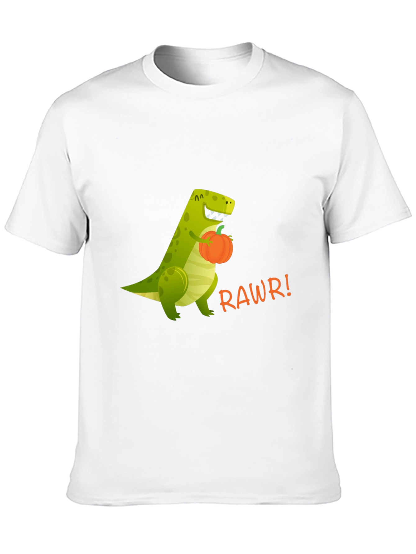 Dino RAWRS for Pumpkins - Funny Graphic T-Shirt