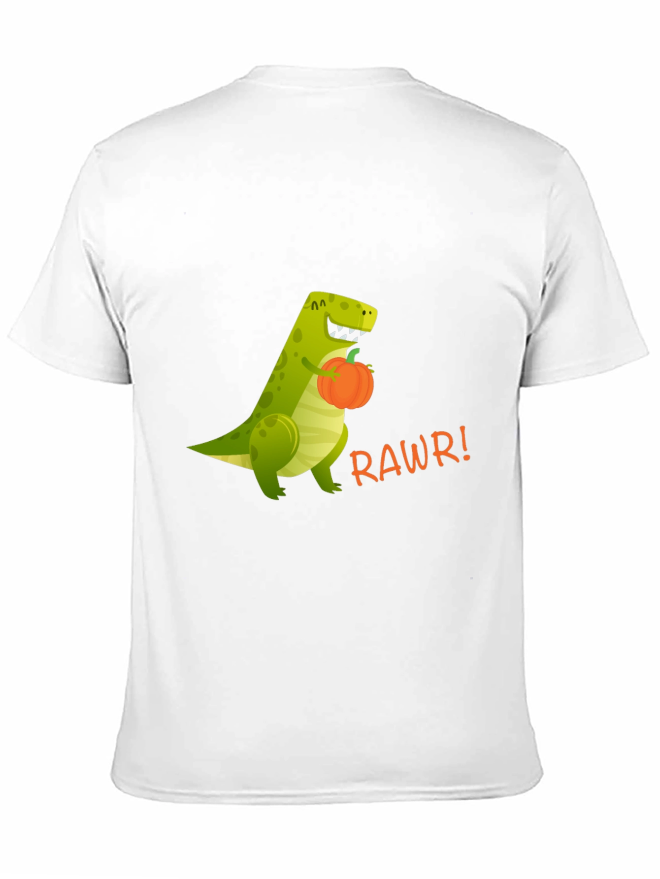 Dino RAWRS for Pumpkins - Funny Graphic T-Shirt