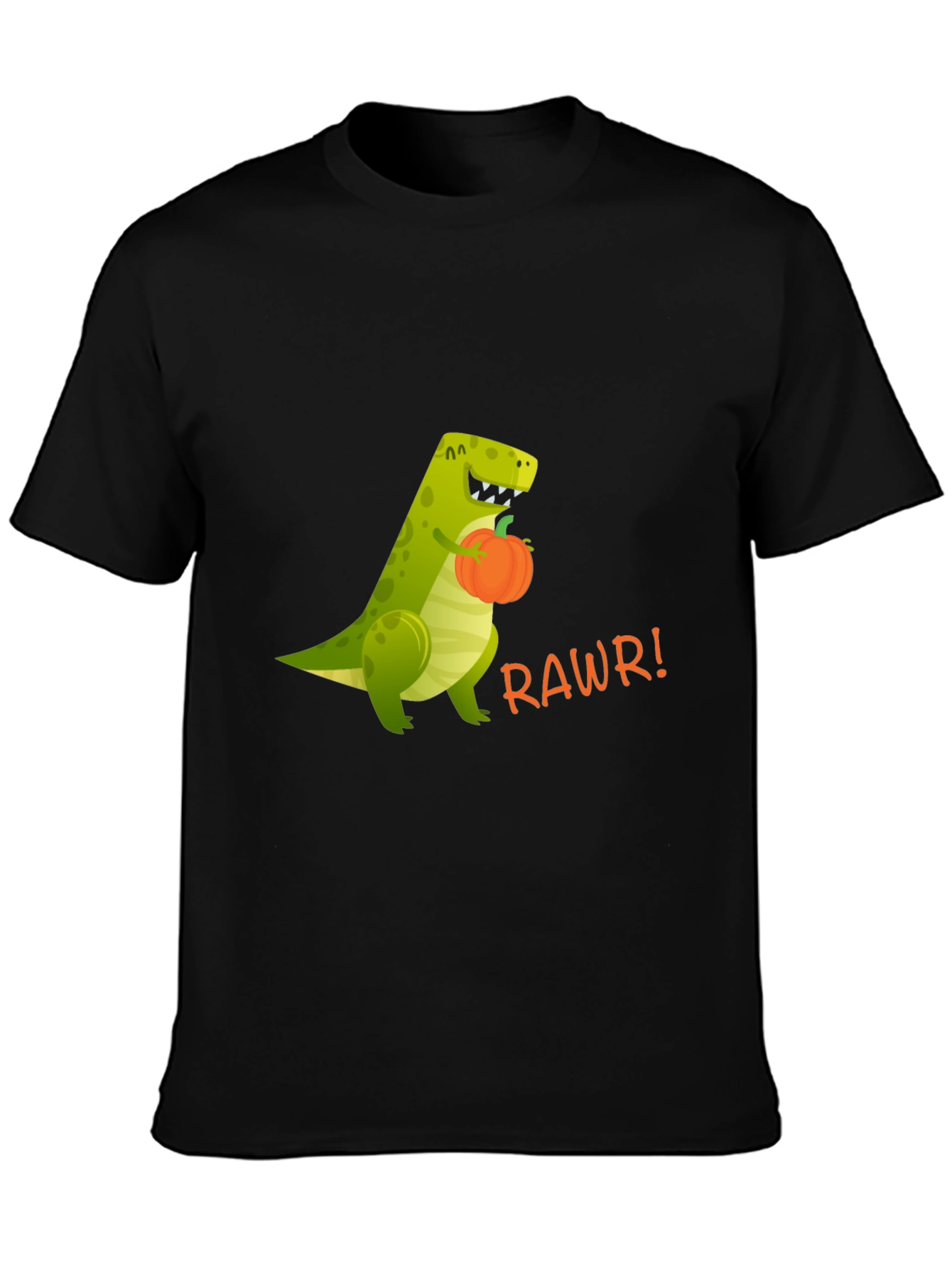 Dino RAWRS for Pumpkins - Funny Graphic T-Shirt