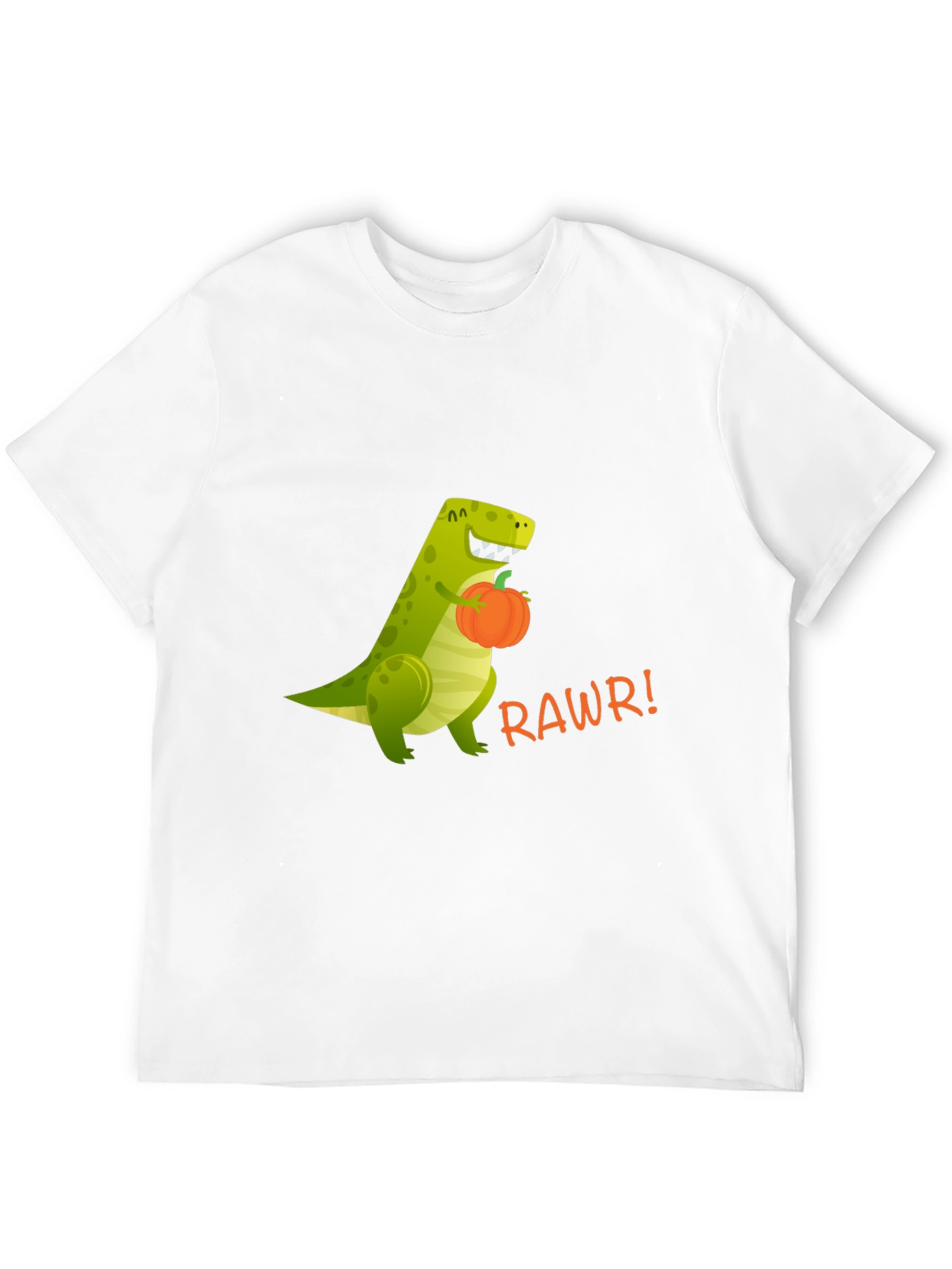 Dino RAWRS for Pumpkins - Funny Graphic T-Shirt