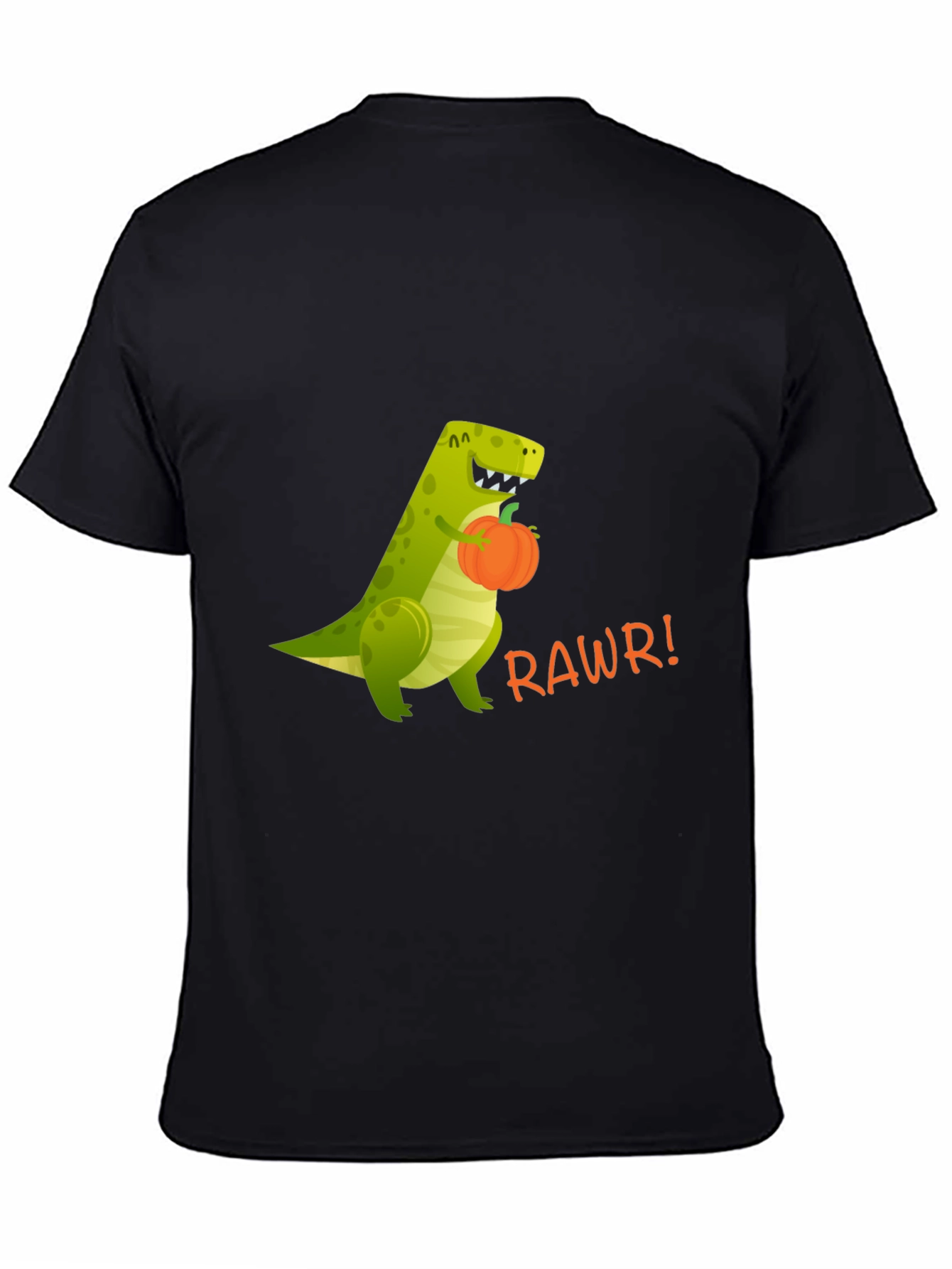 Dino RAWRS for Pumpkins - Funny Graphic T-Shirt