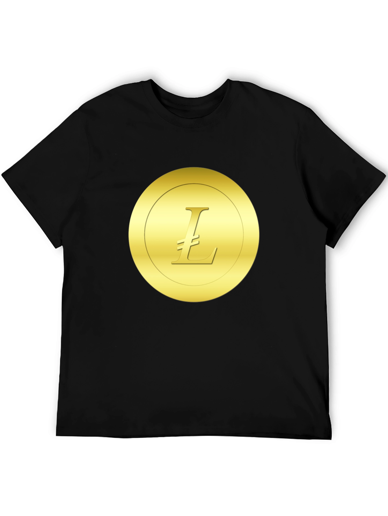 Litecoin Crypto Tee - Black Casual Shirt