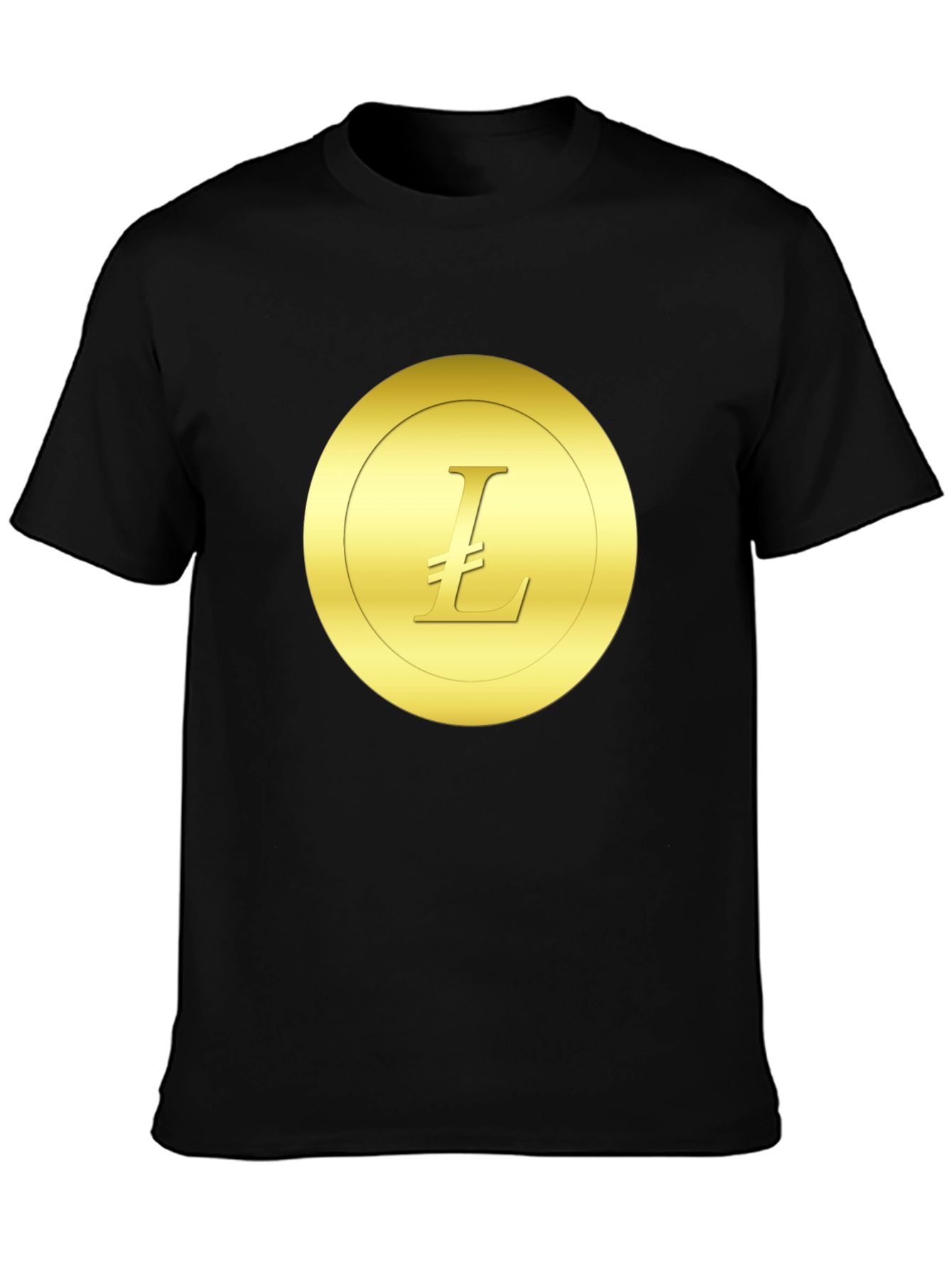 Litecoin Crypto Tee - Black Casual Shirt