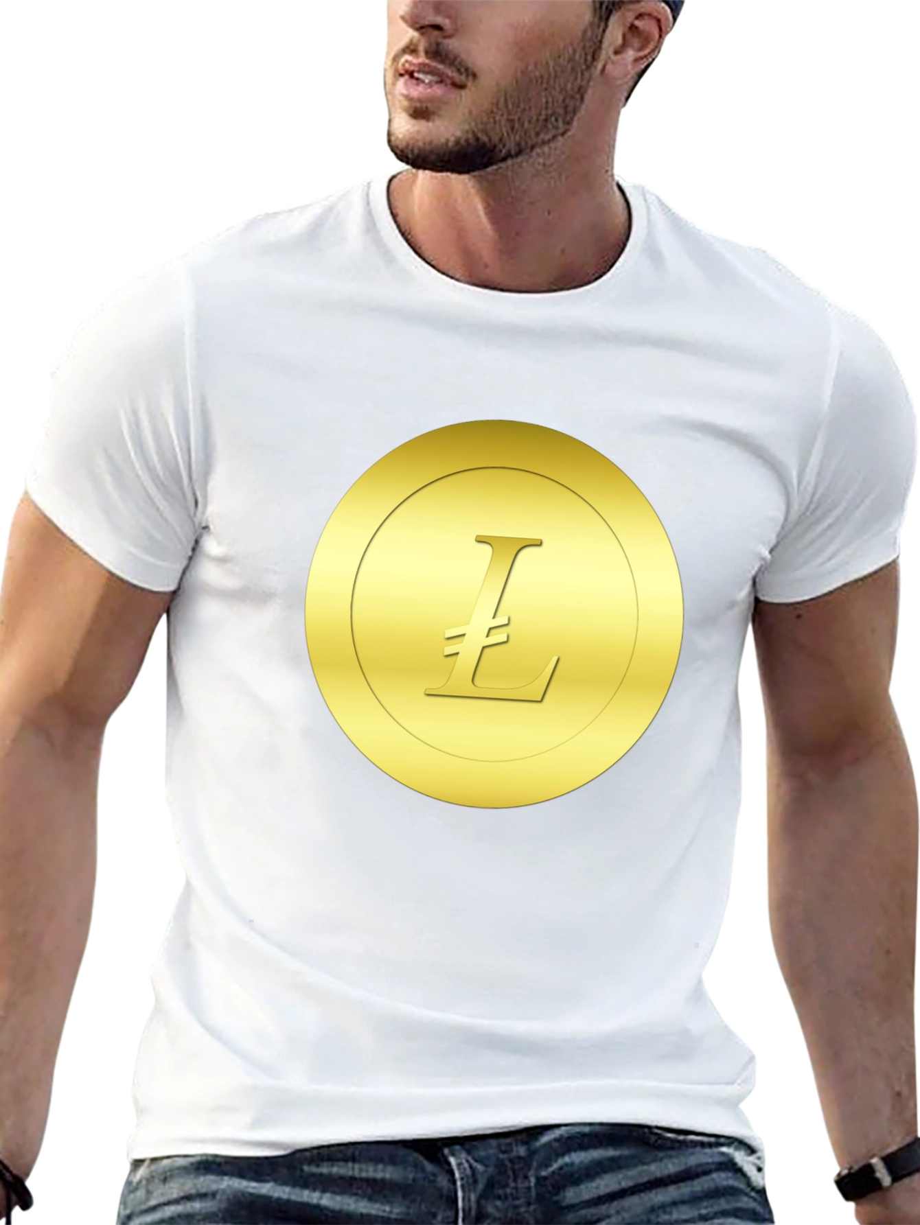 Litecoin Crypto Tee - Black Casual Shirt