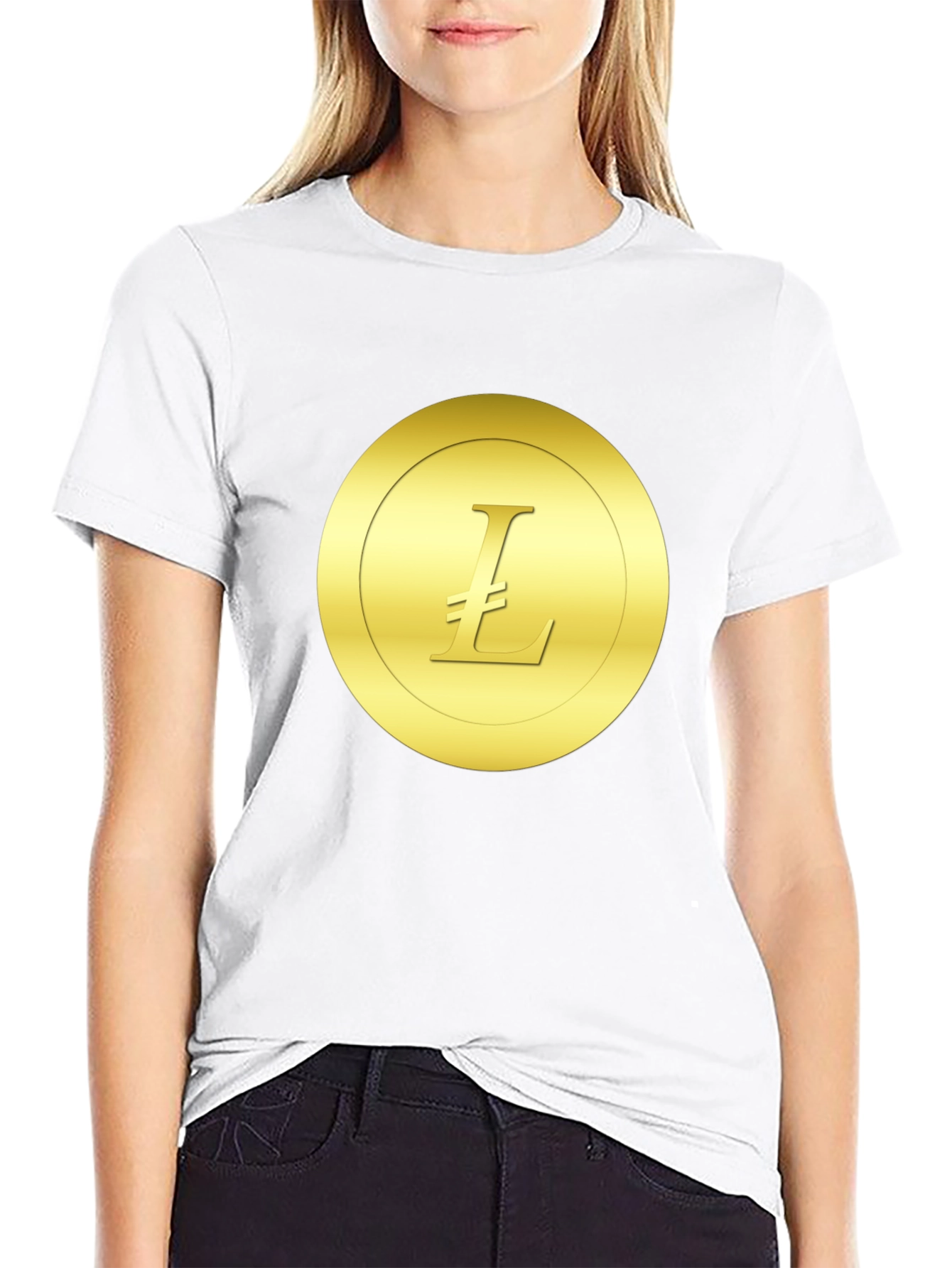 Litecoin Crypto Tee - Black Casual Shirt