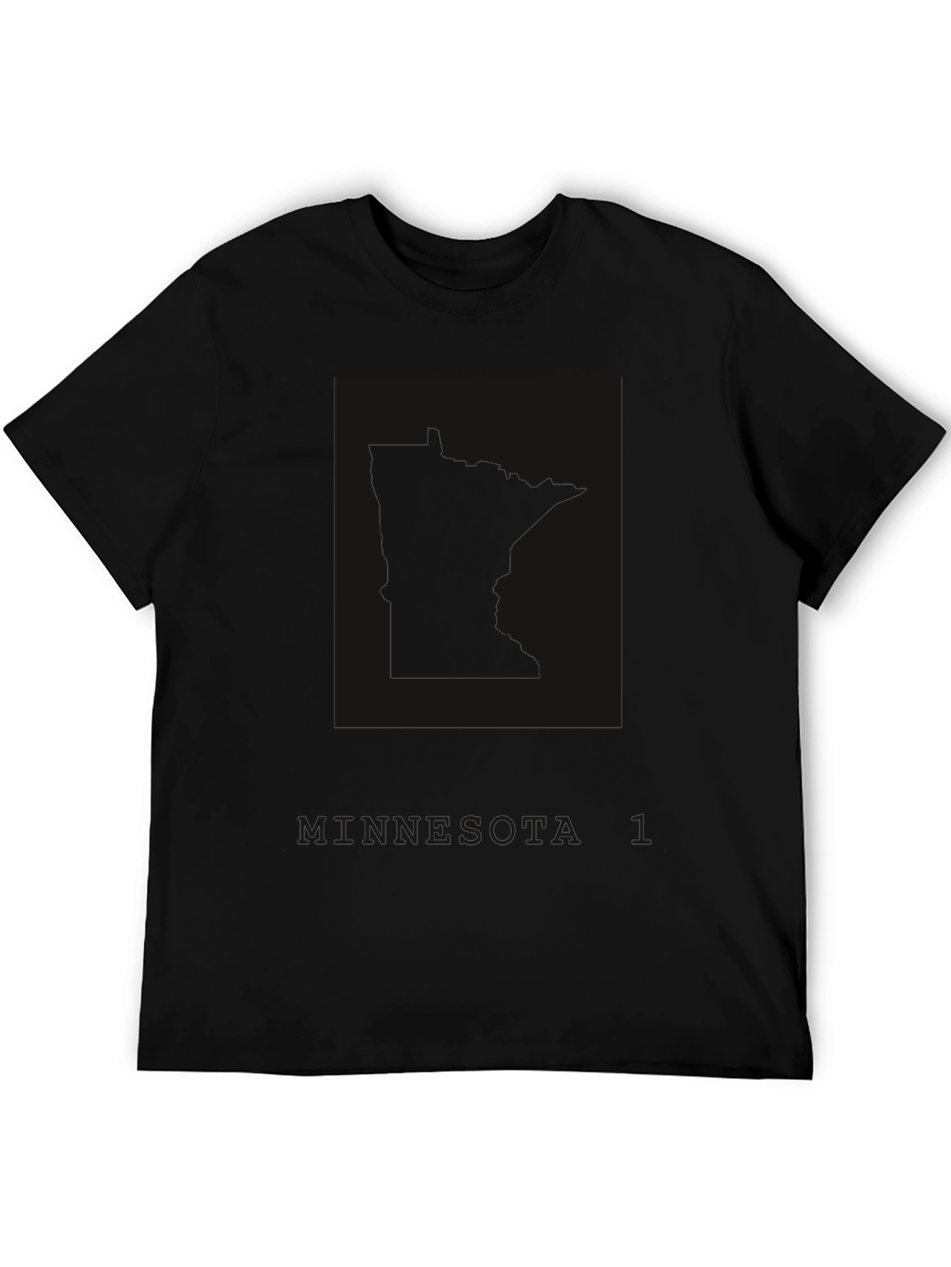Mens Black Minnesota T-Shirt