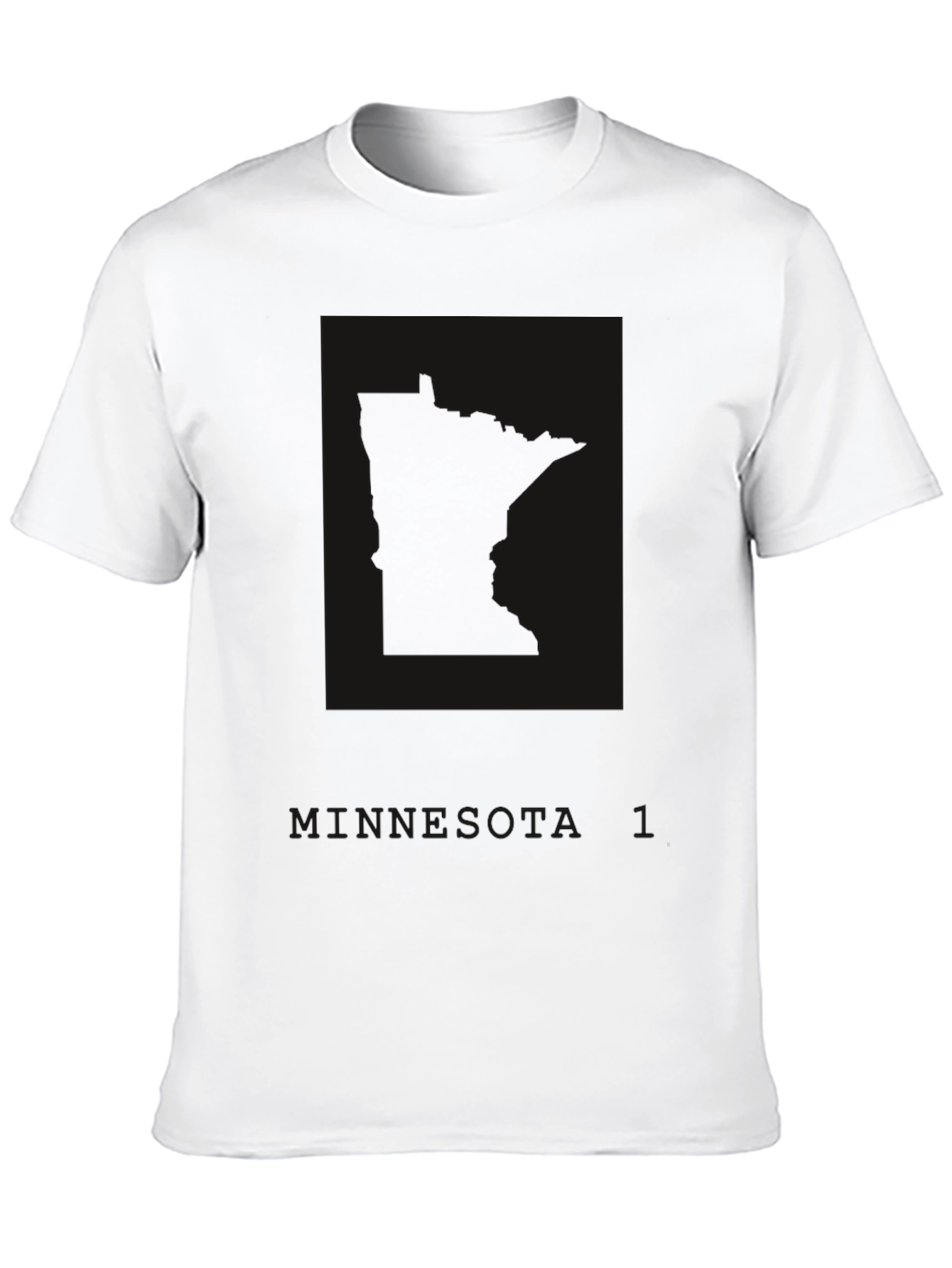 Mens Black Minnesota T-Shirt