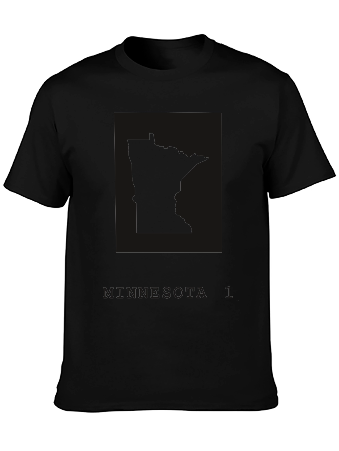 Mens Black Minnesota T-Shirt