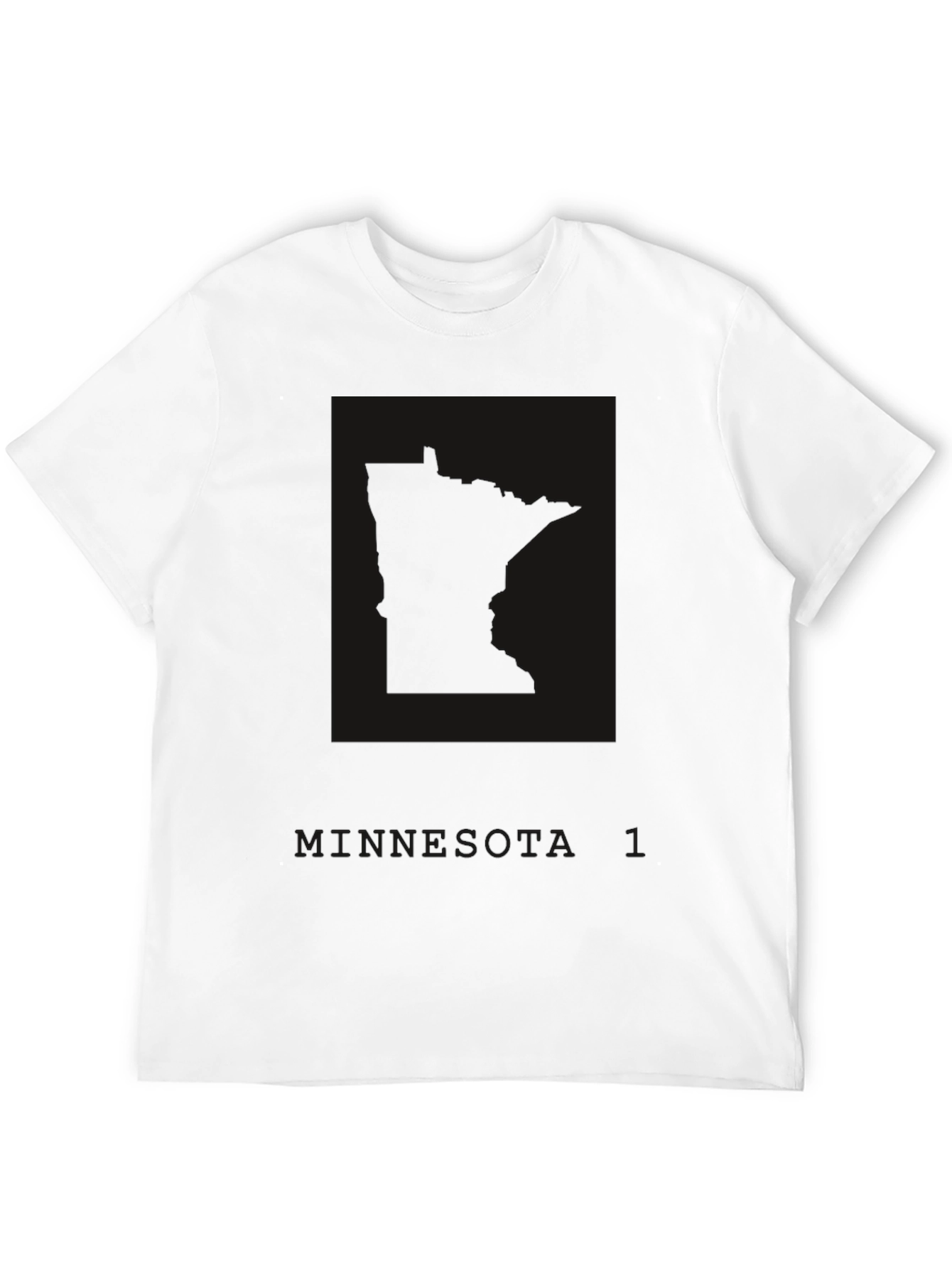 Mens Black Minnesota T-Shirt