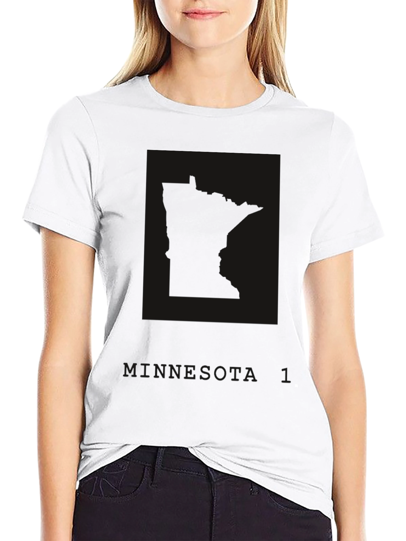Mens Black Minnesota T-Shirt