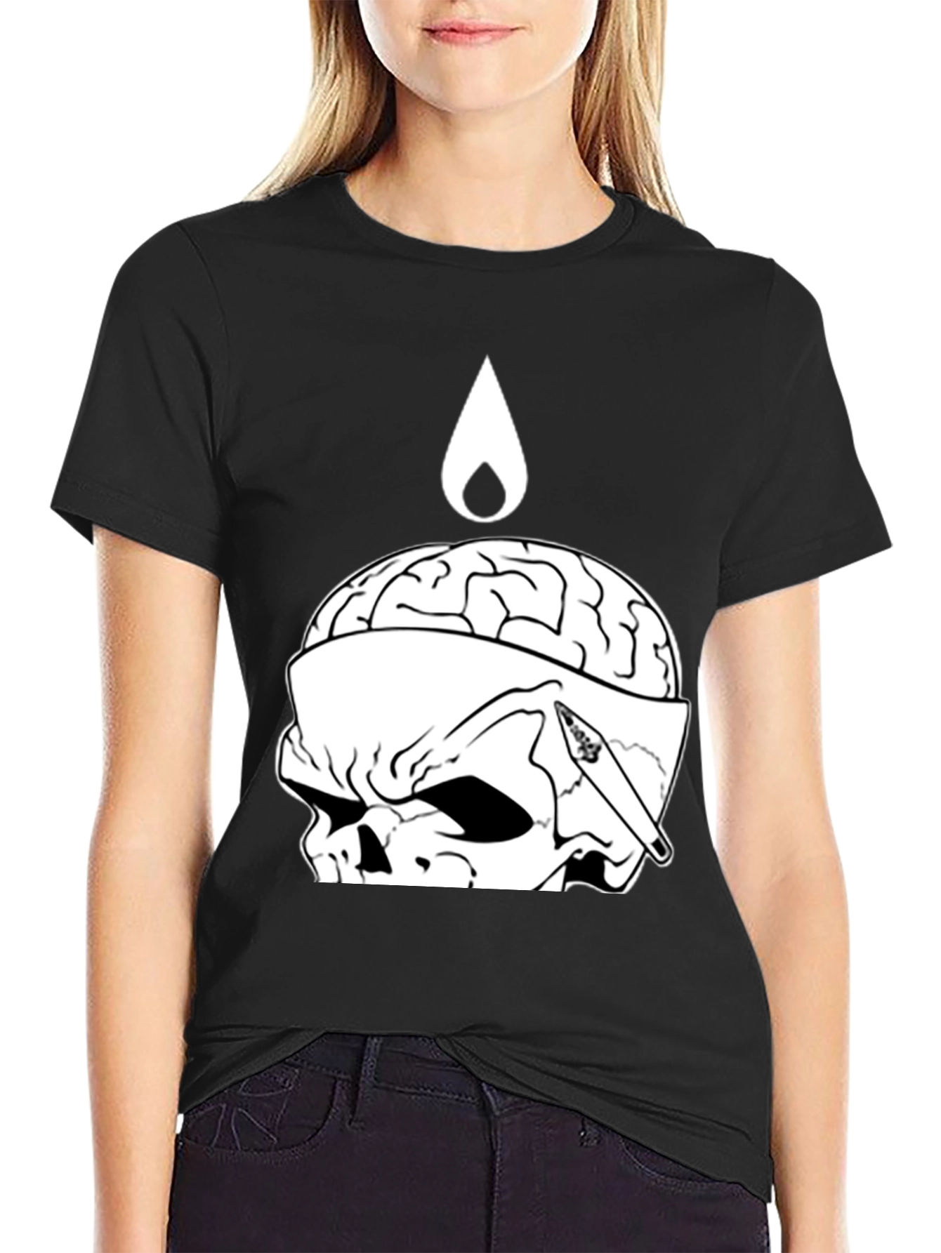 Brain Dead Skull Tee - Graphic Print T-Shirt