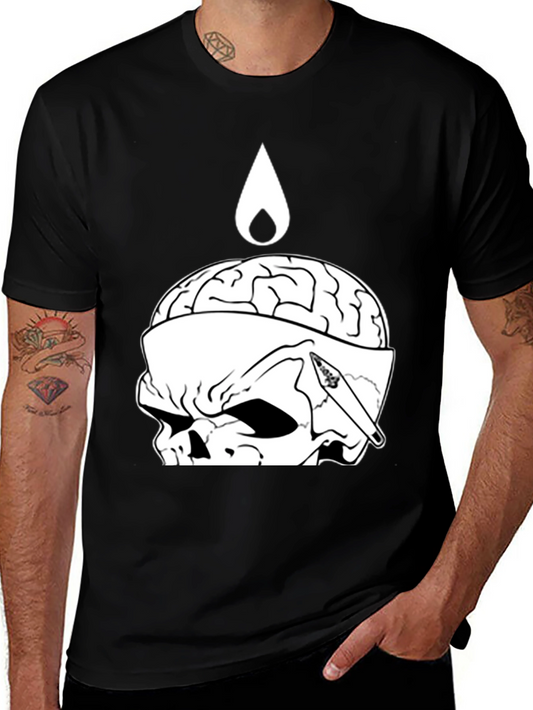 Brain Dead Skull Tee - Graphic Print T-Shirt
