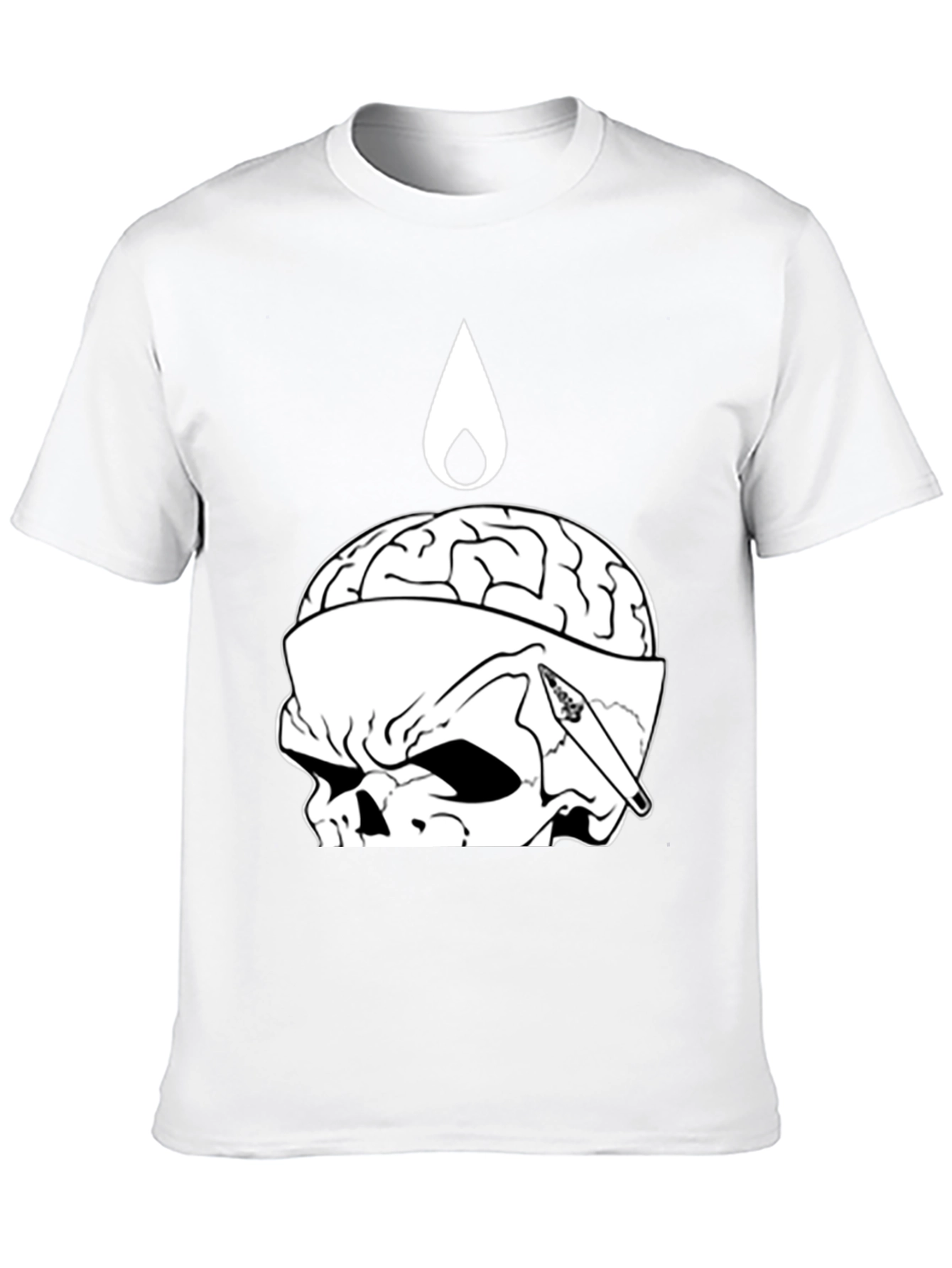 Brain Dead Skull Tee - Graphic Print T-Shirt